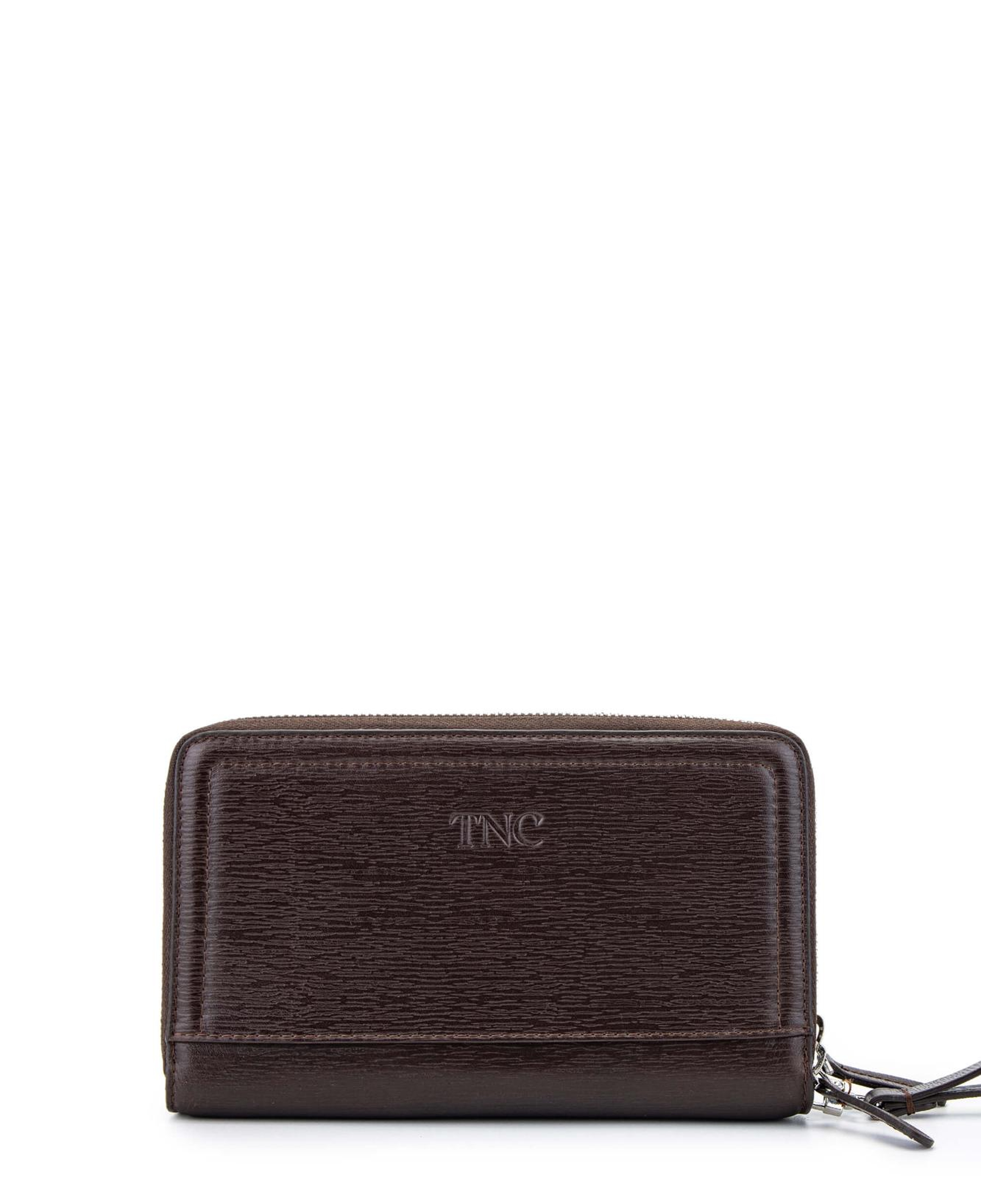 Tamer Tanca Erkek Hakiki Deri Kahverengi El Çantası