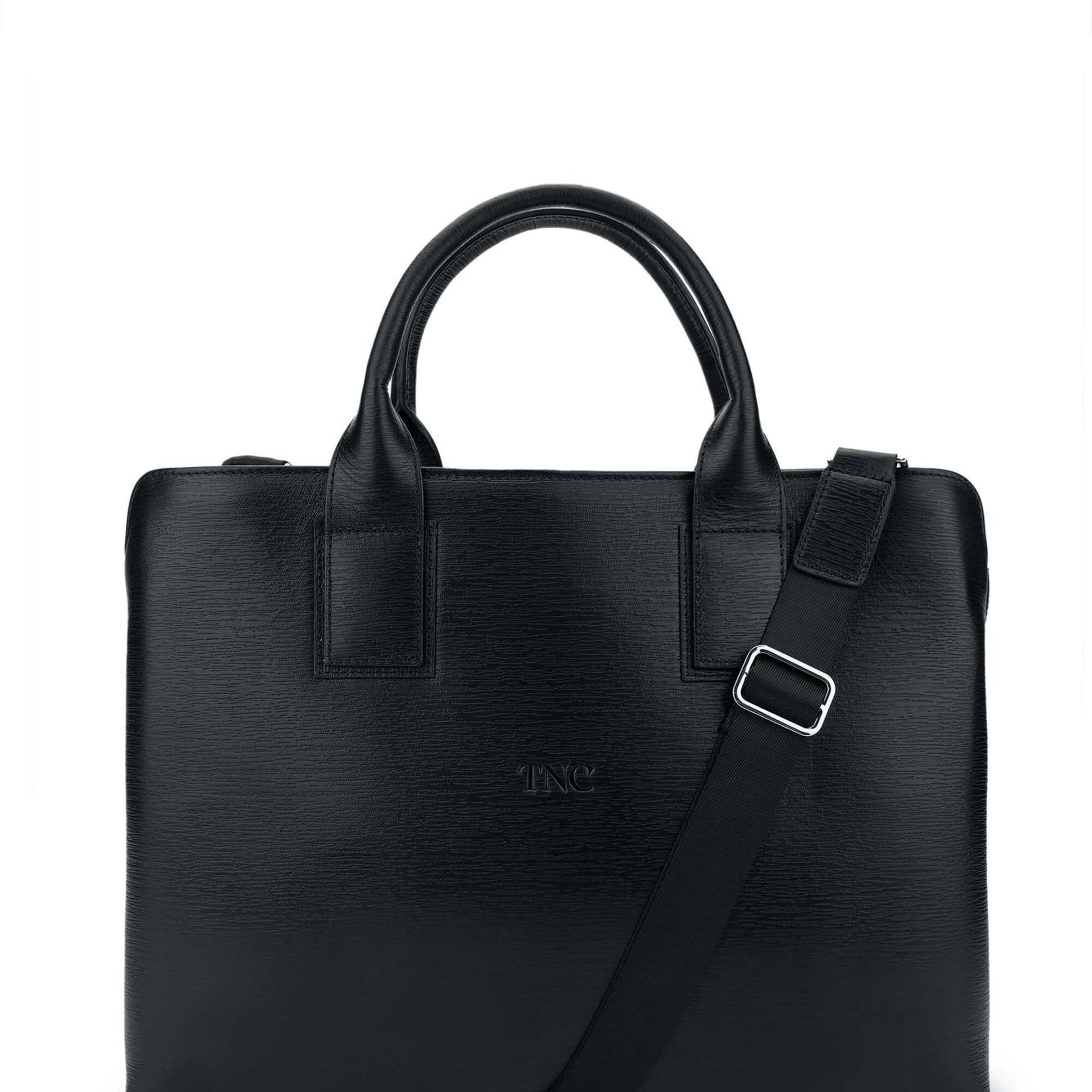 Tamer Tanca Erkek Hakiki Deri Siyah Evrak Çantası