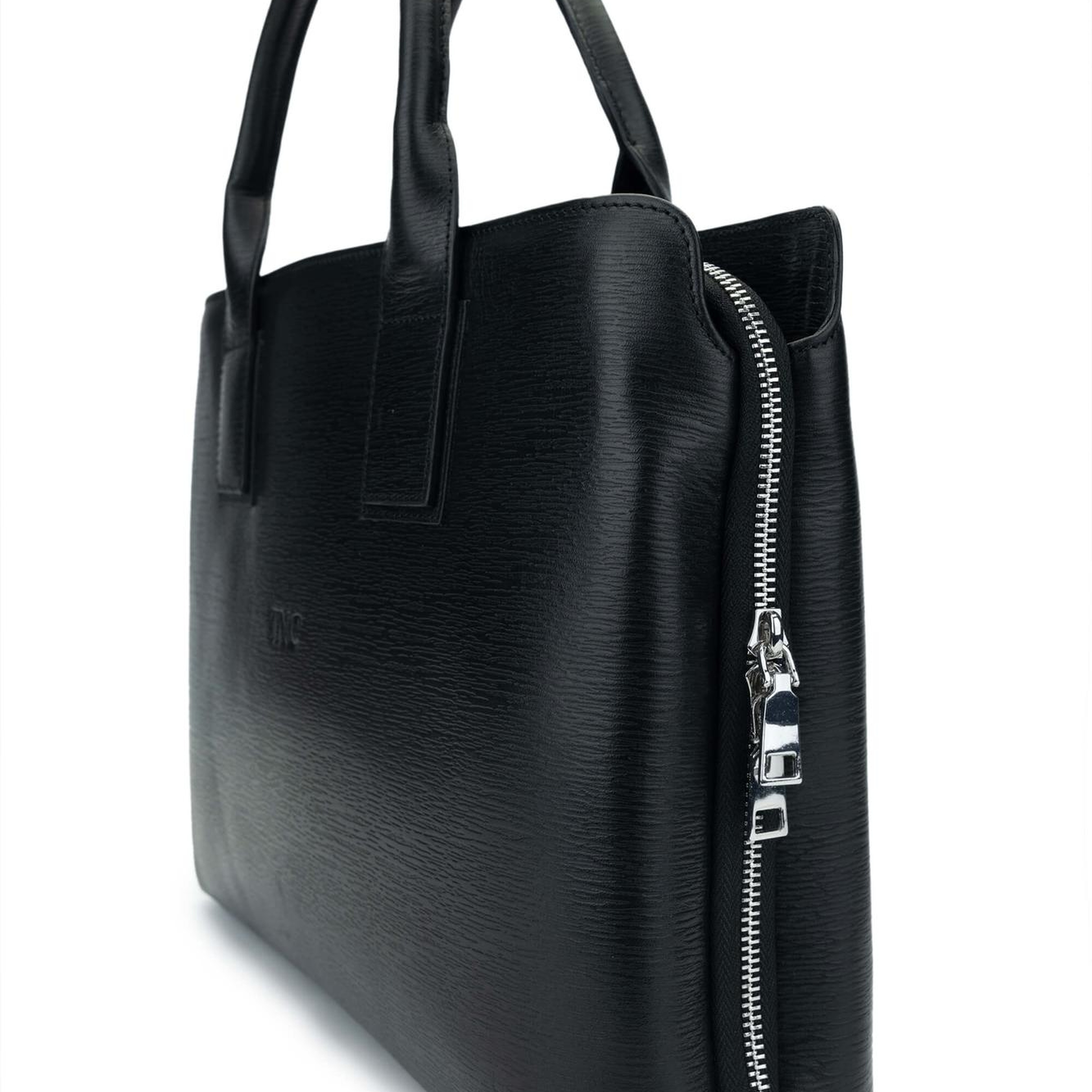 Tamer Tanca Erkek Hakiki Deri Siyah Evrak Çantası