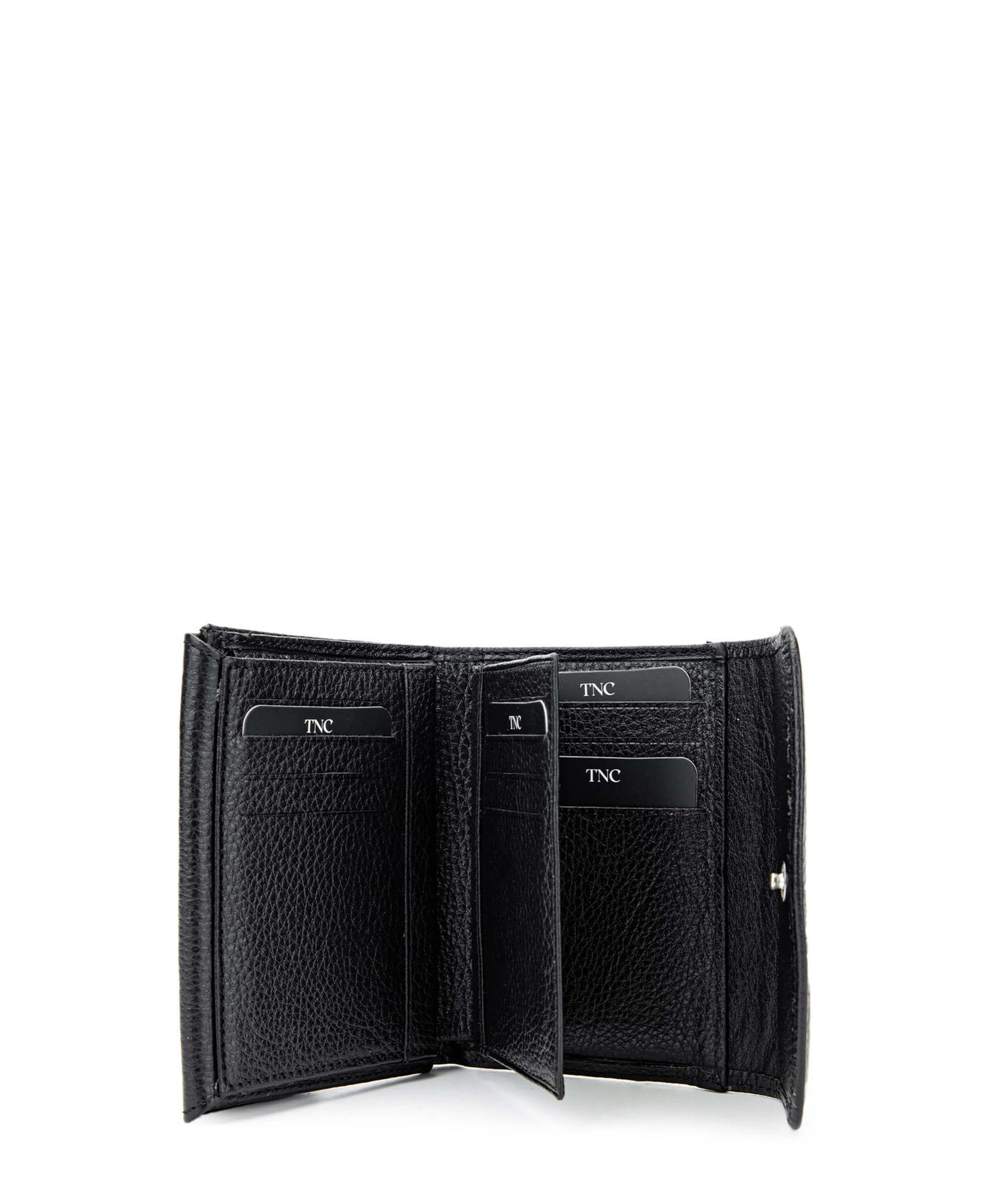 Tamer Tanca Kadın Hakiki Deri Siyah Cüzdan