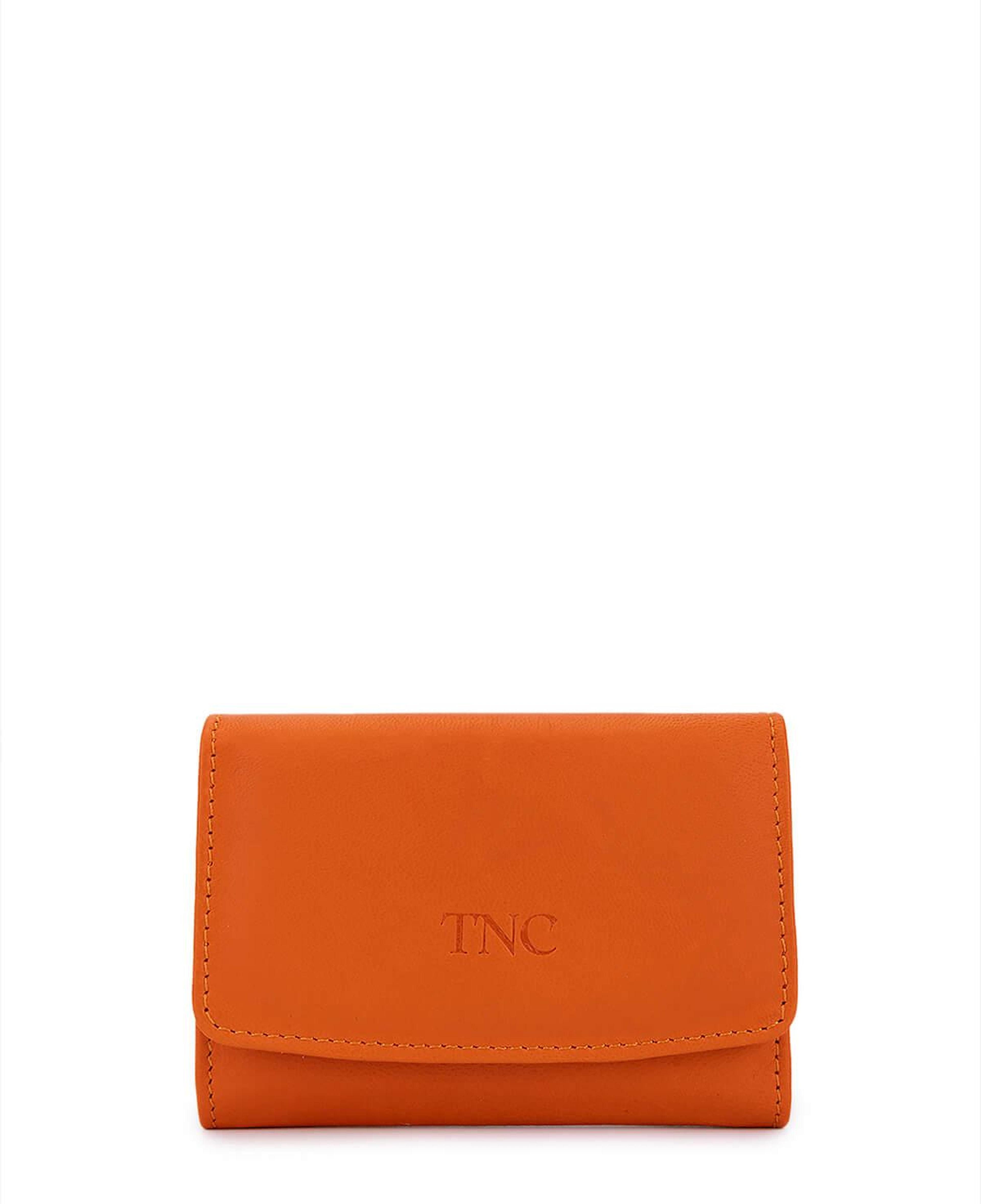 Tamer Tanca Unisex Hakiki Deri Turuncu Kartlık