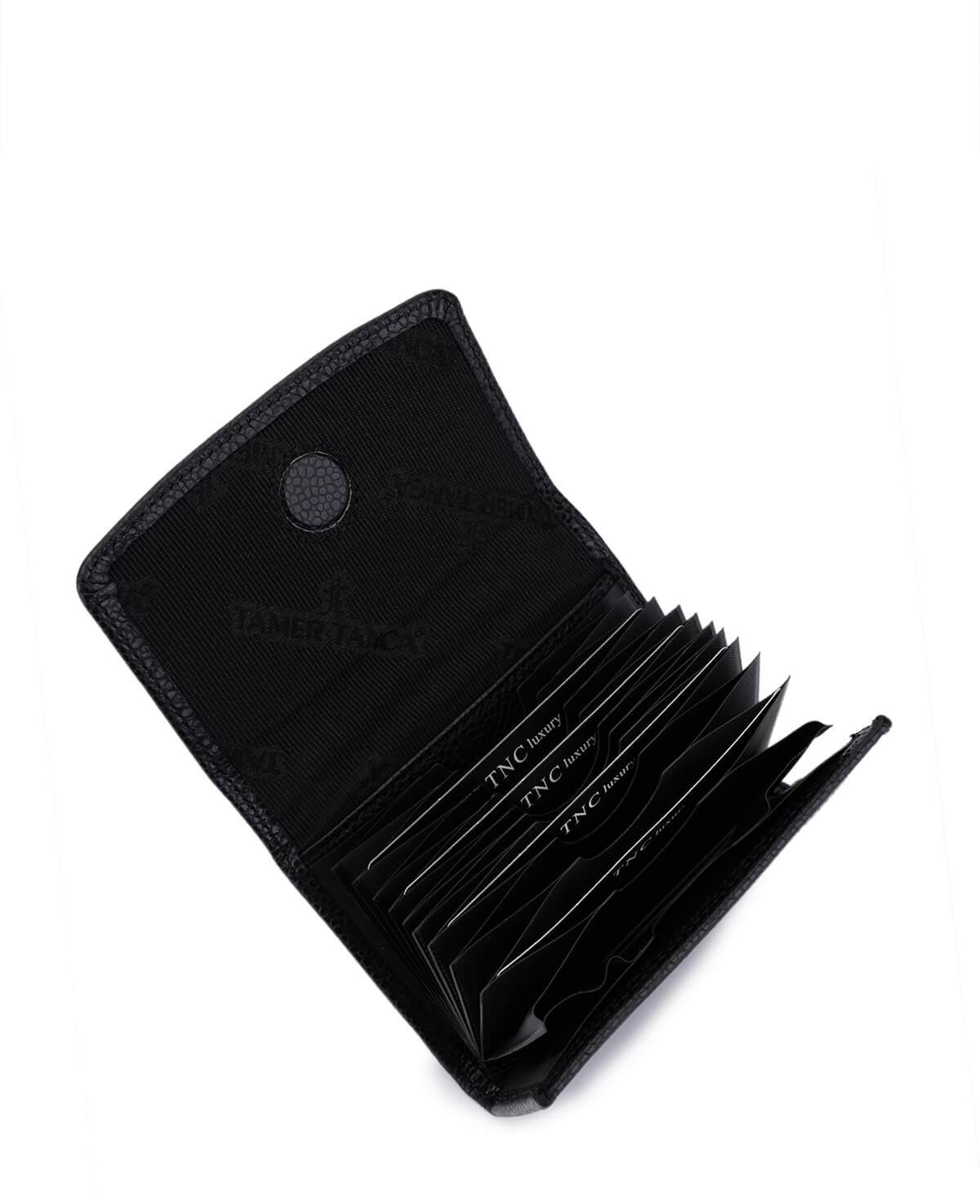 Tamer Tanca Unisex Hakiki Deri Siyah Havyar Kartlık