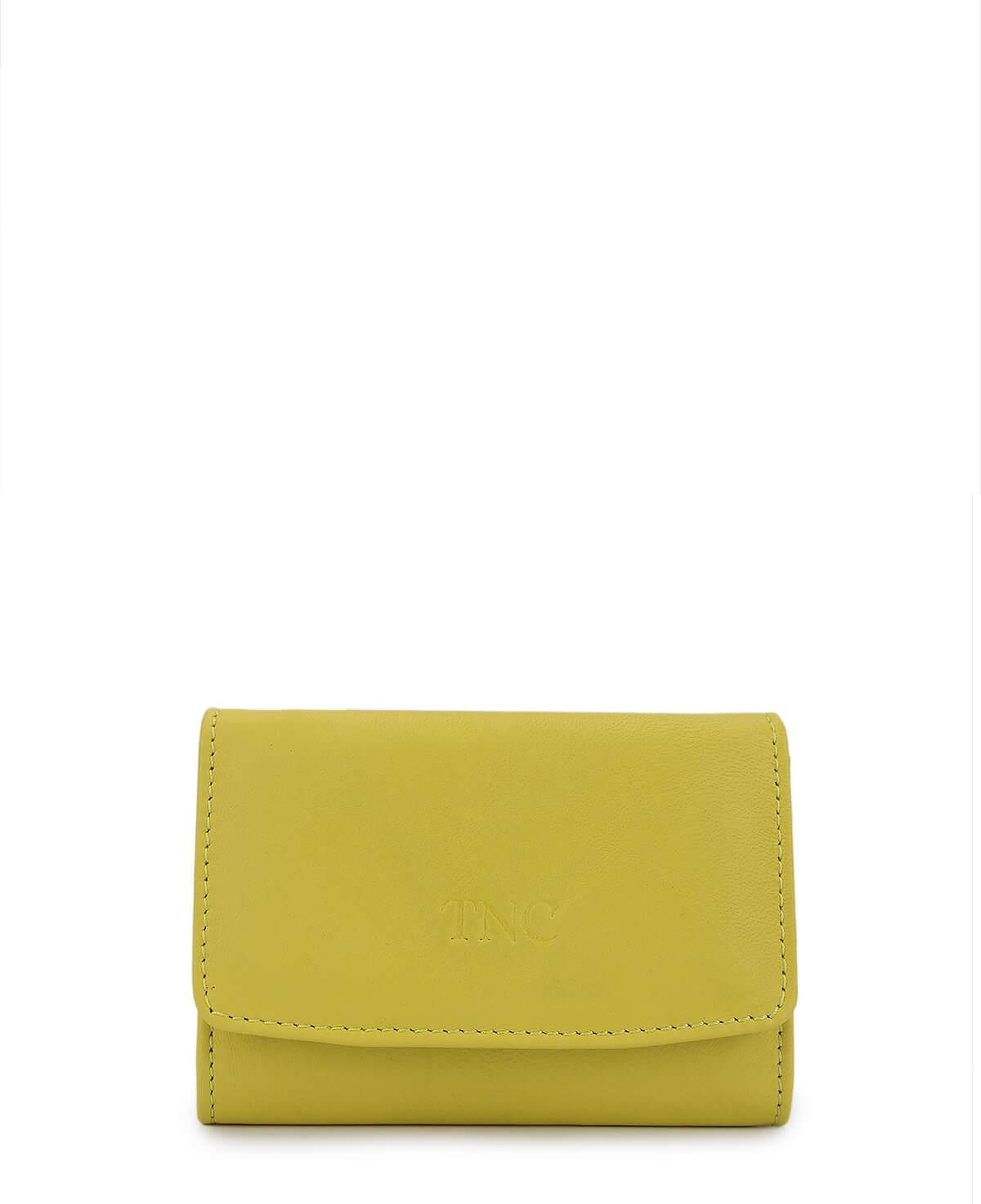 Tamer Tanca Unisex Hakiki Deri Sarı Kartlık