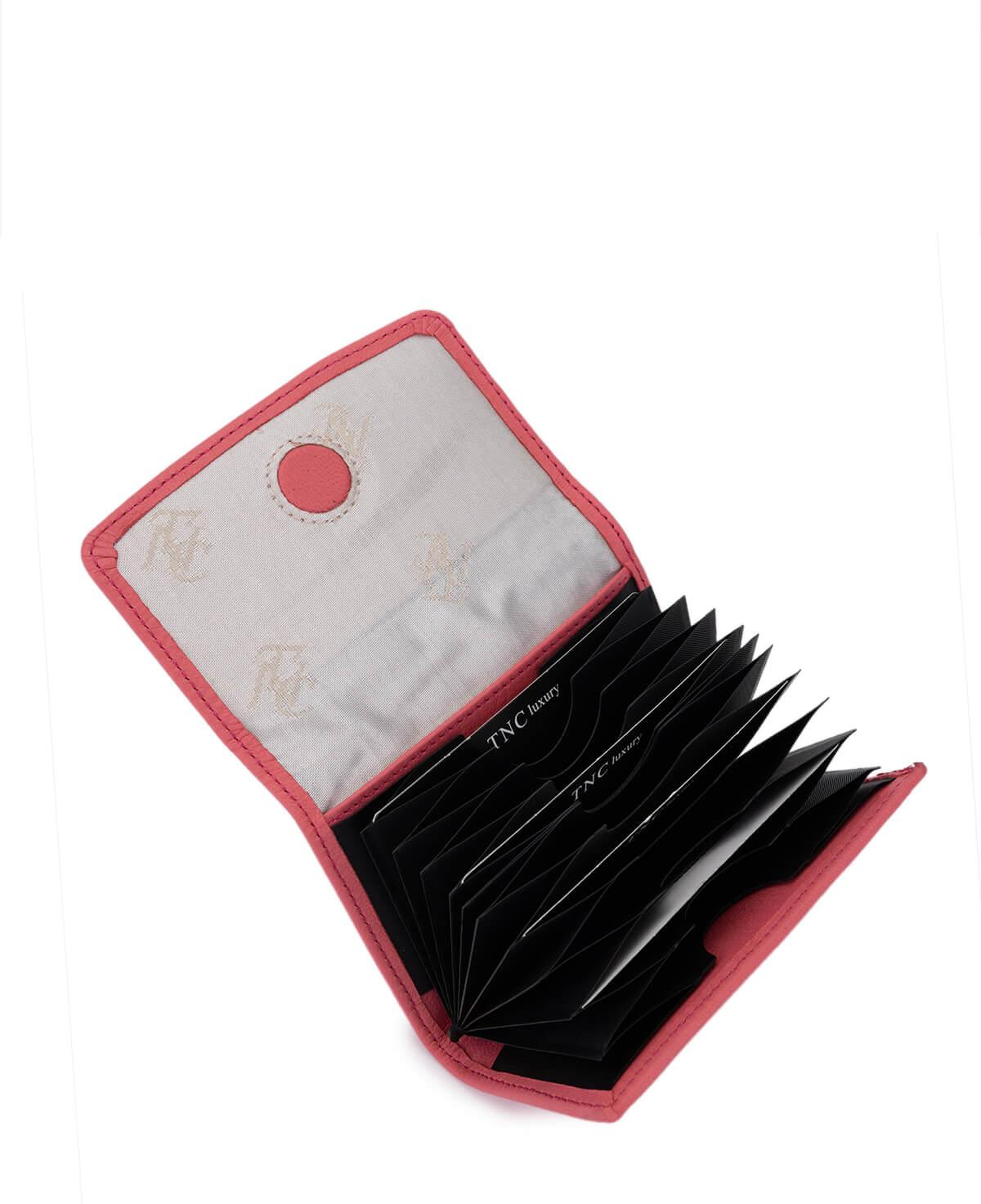 Tamer Tanca Unisex Hakiki Deri Pembe Kartlık