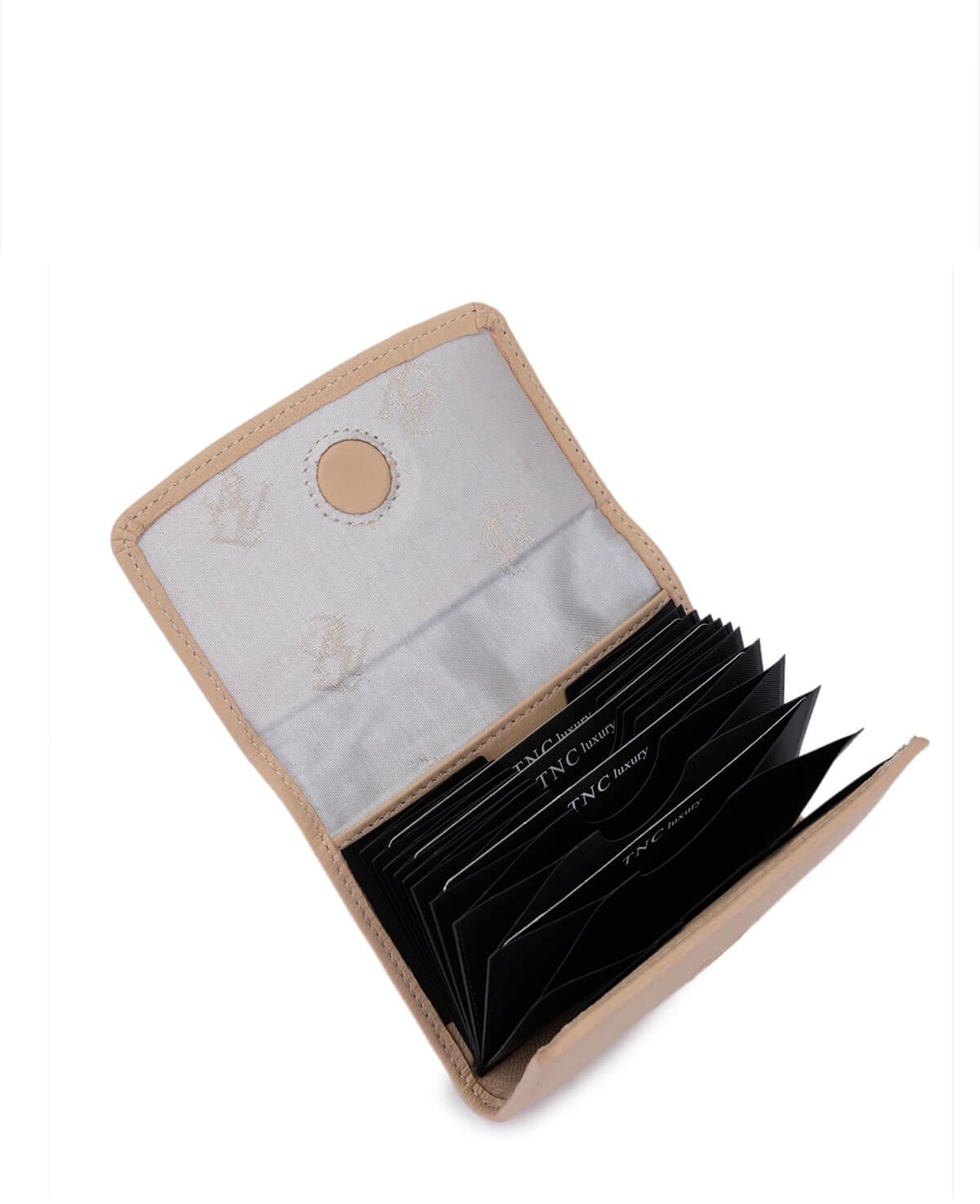 Tamer Tanca Unisex Hakiki Deri Bej Kartlık