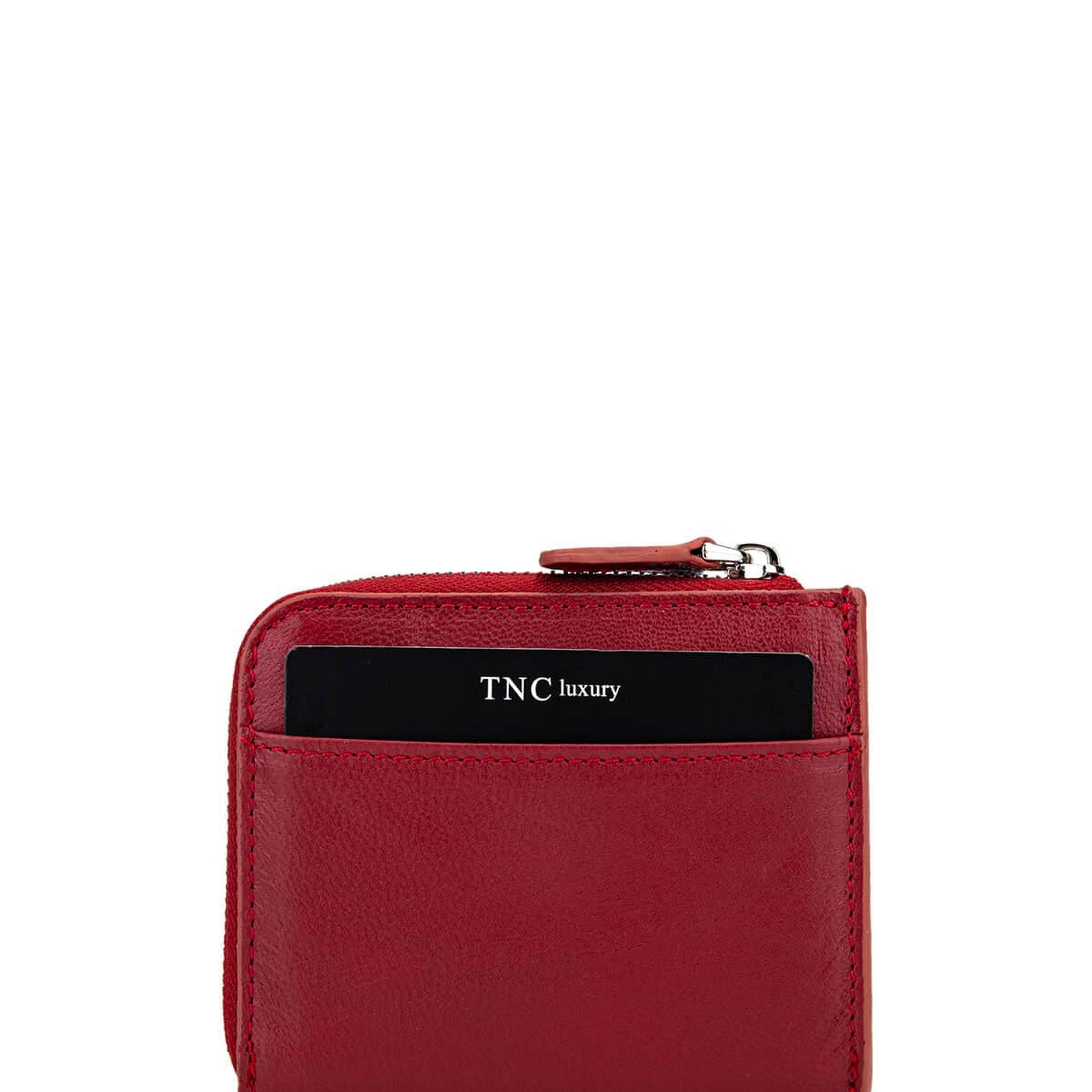 Tamer Tanca Kadın Hakiki Deri Bordo Kartlık