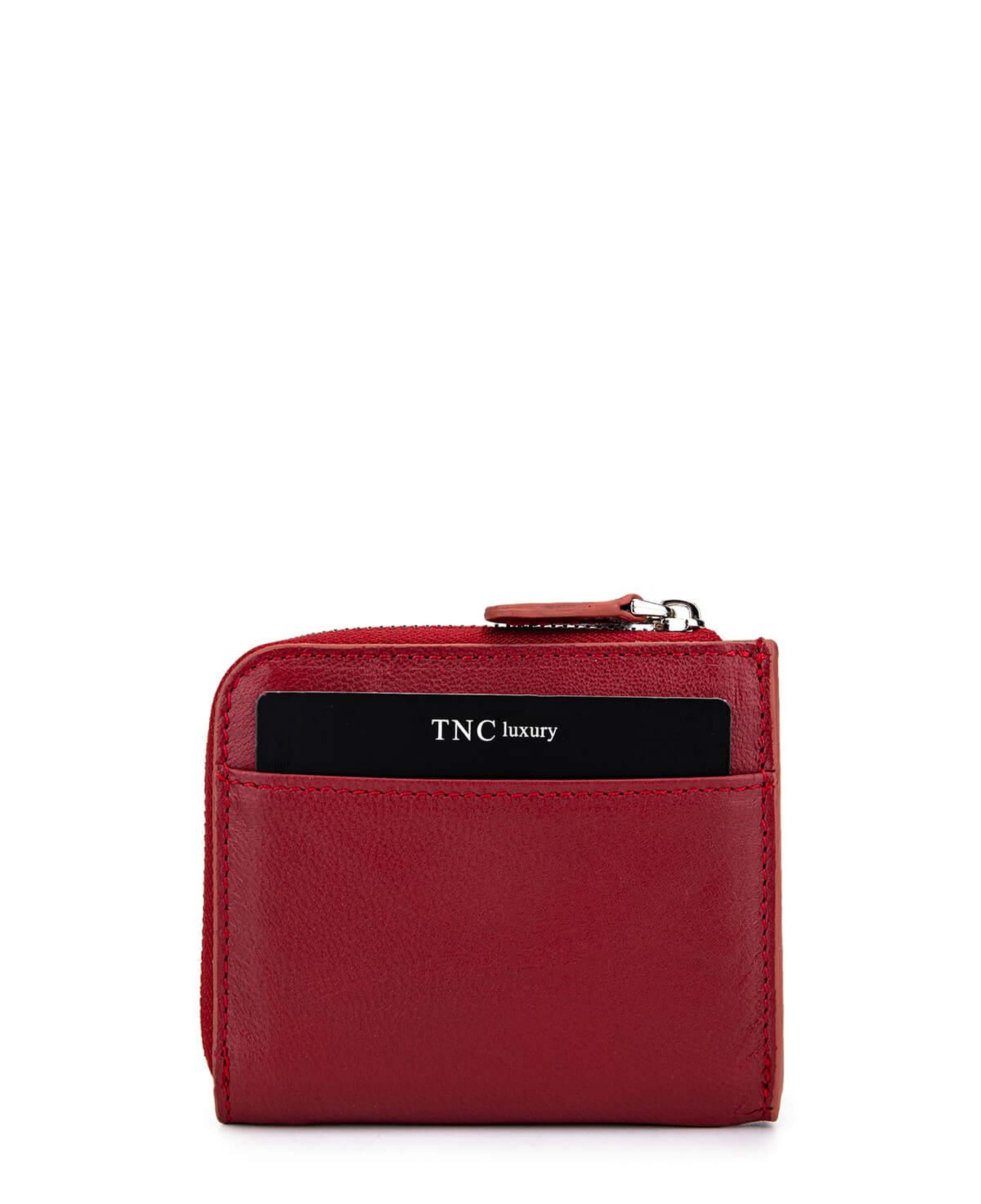 Tamer Tanca Kadın Hakiki Deri Bordo Kartlık