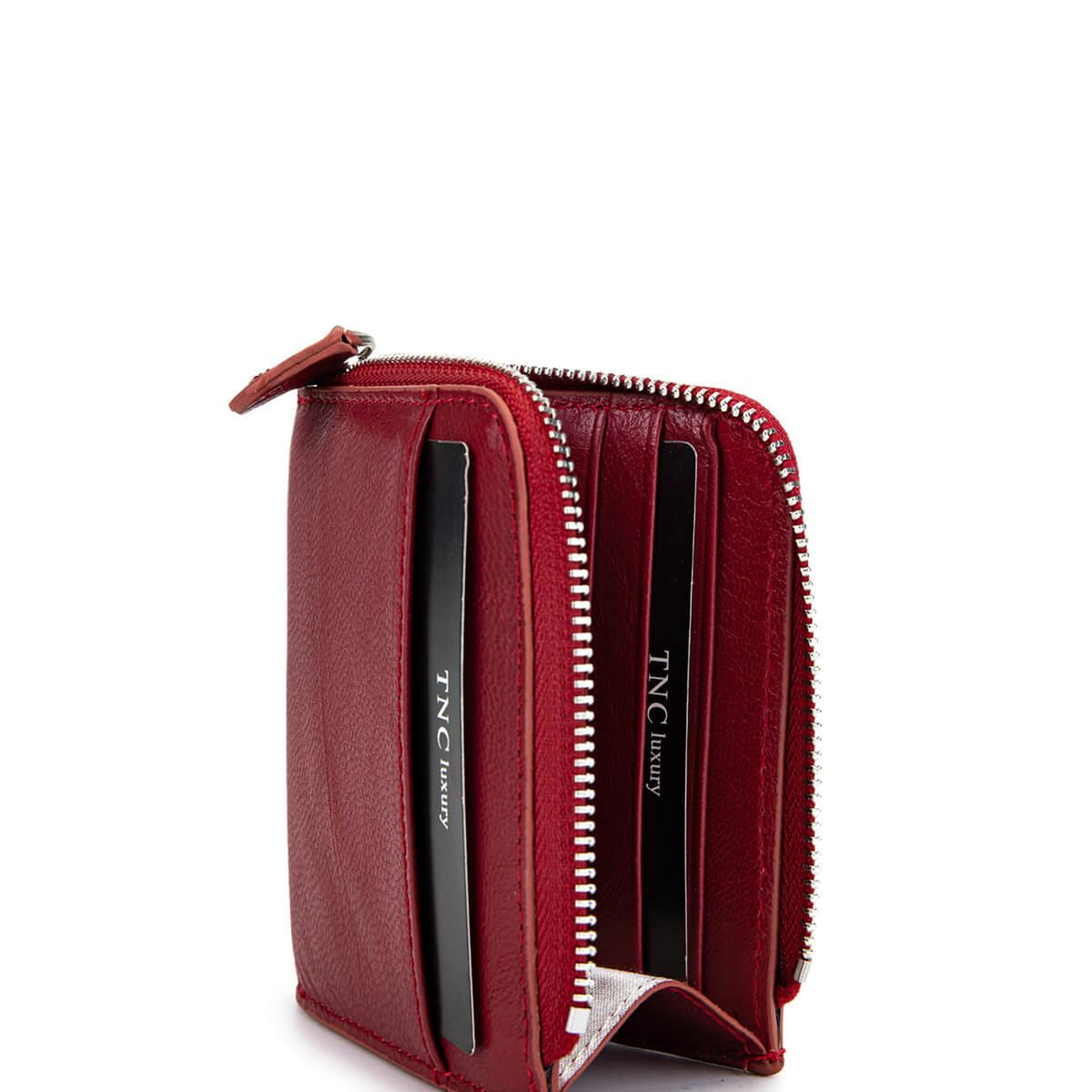 Tamer Tanca Kadın Hakiki Deri Bordo Kartlık