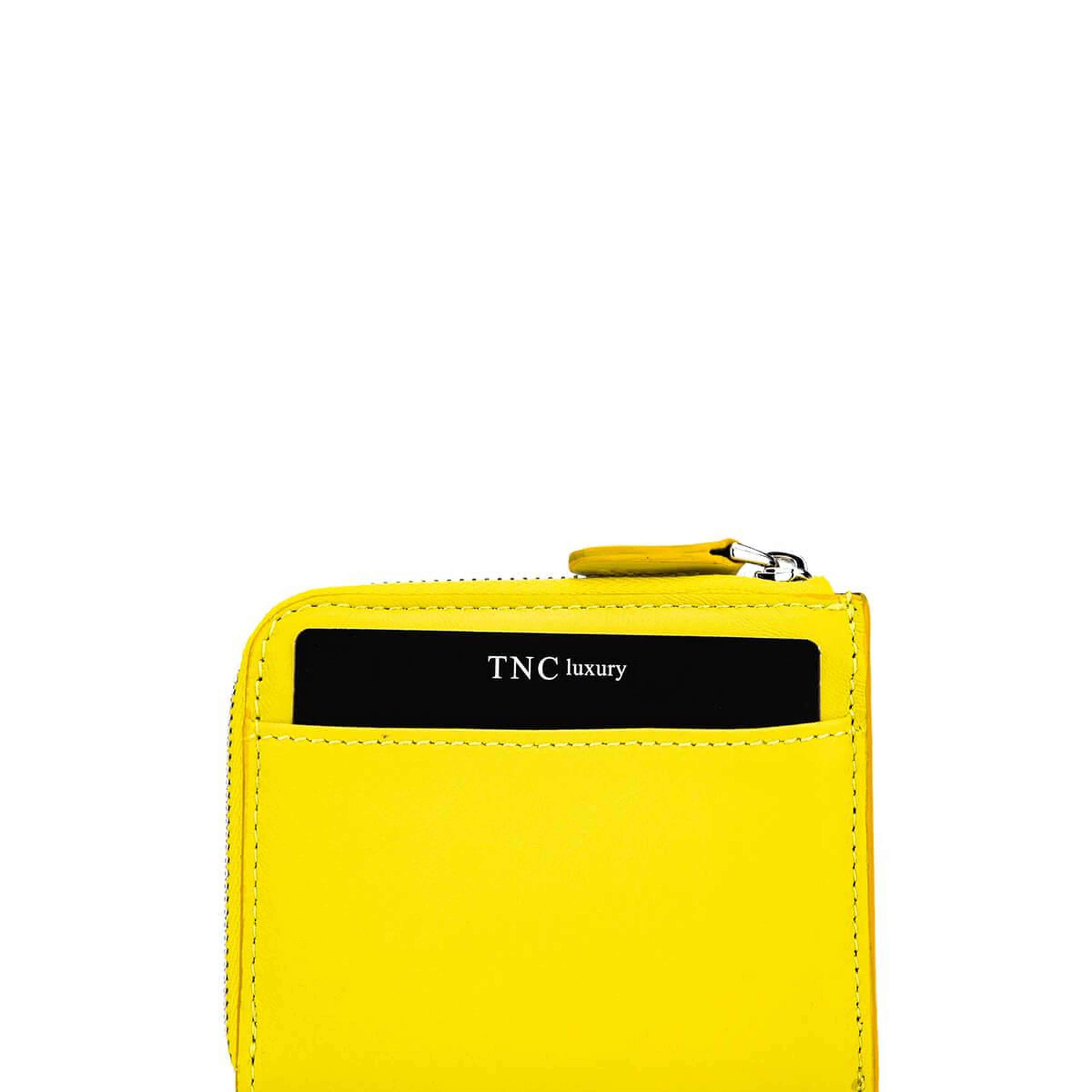 Tamer Tanca Kadın Hakiki Deri Sarı Kartlık