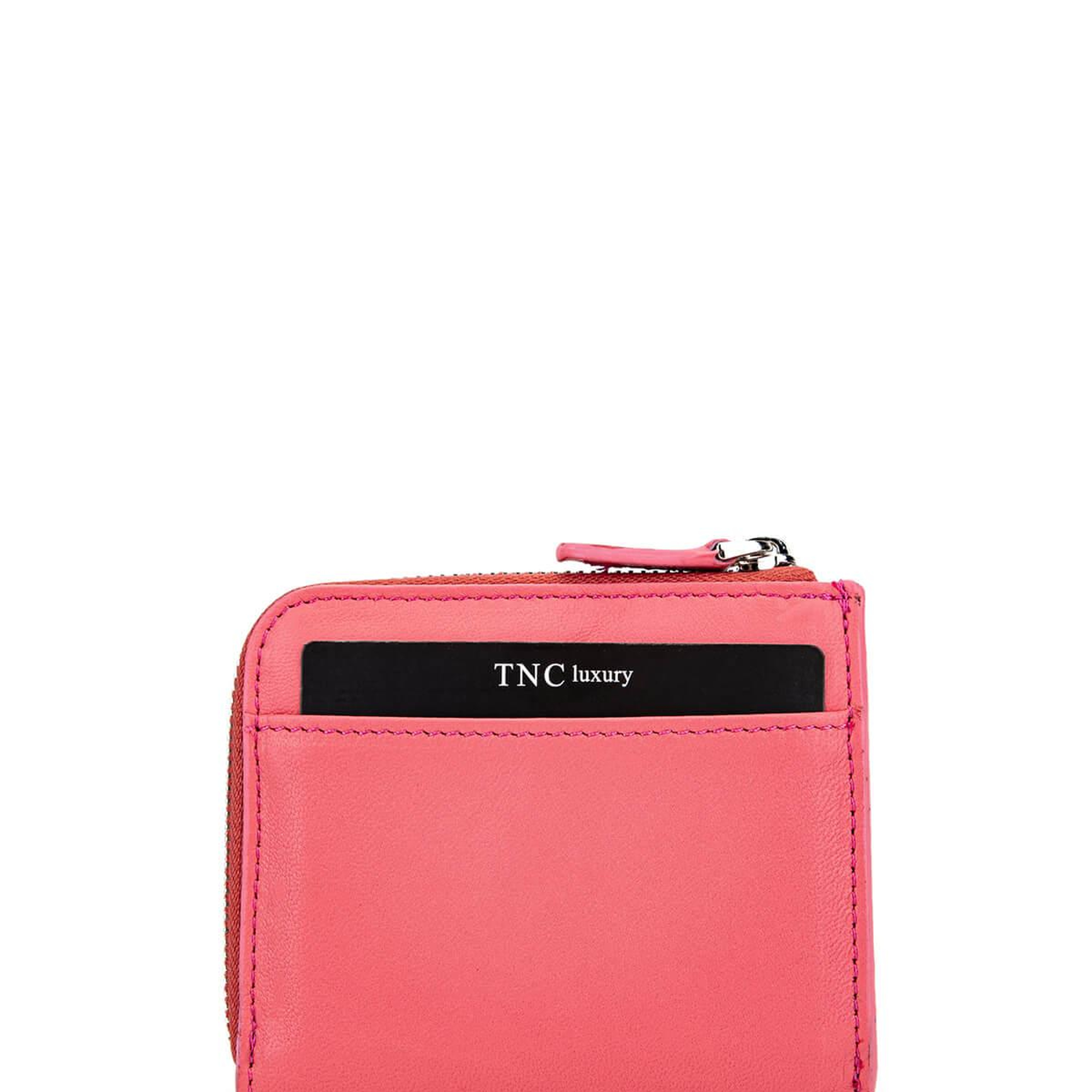 Tamer Tanca Kadın Hakiki Deri Pembe Kartlık