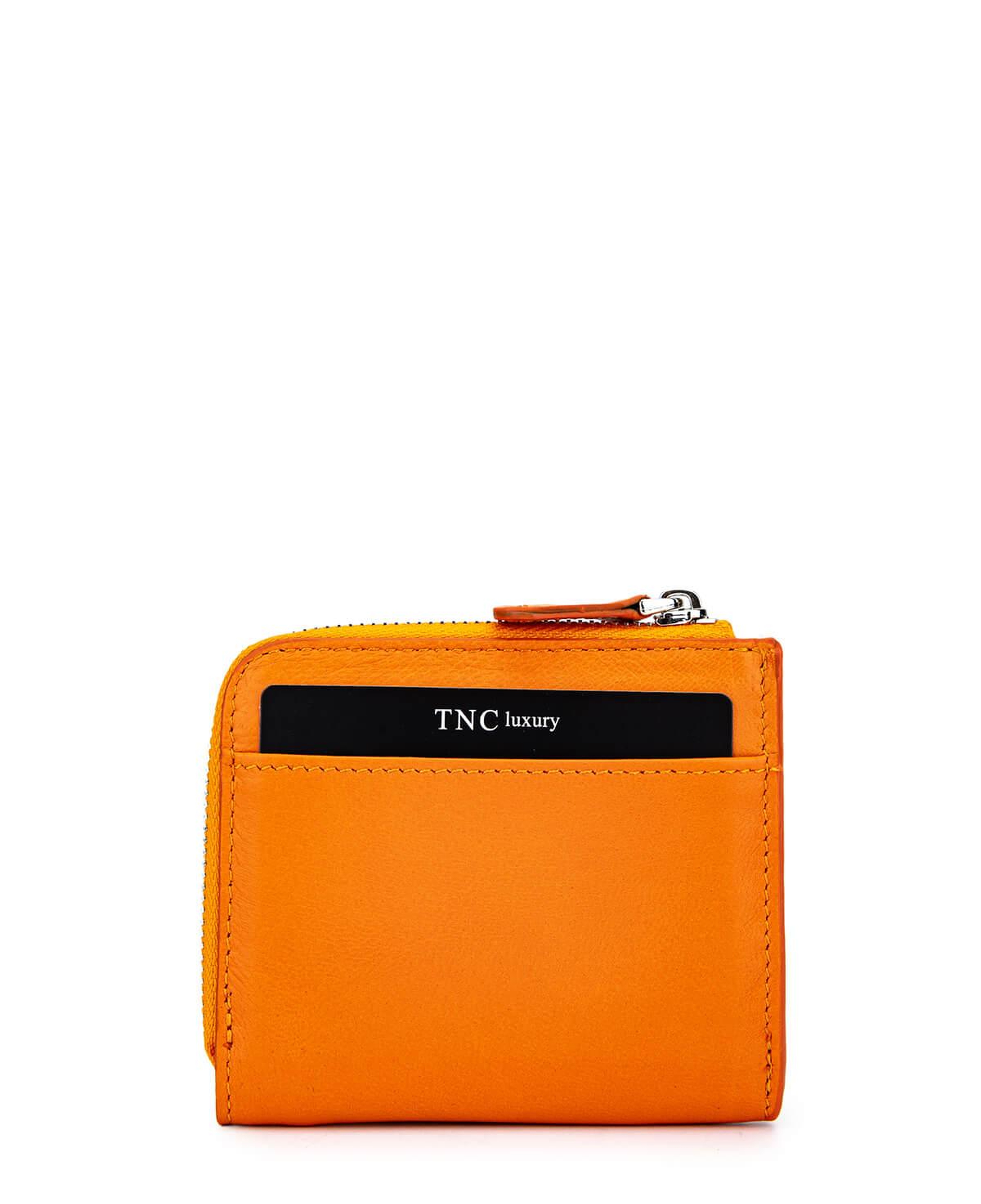 Tamer Tanca Kadın Hakiki Deri Turuncu Kartlık