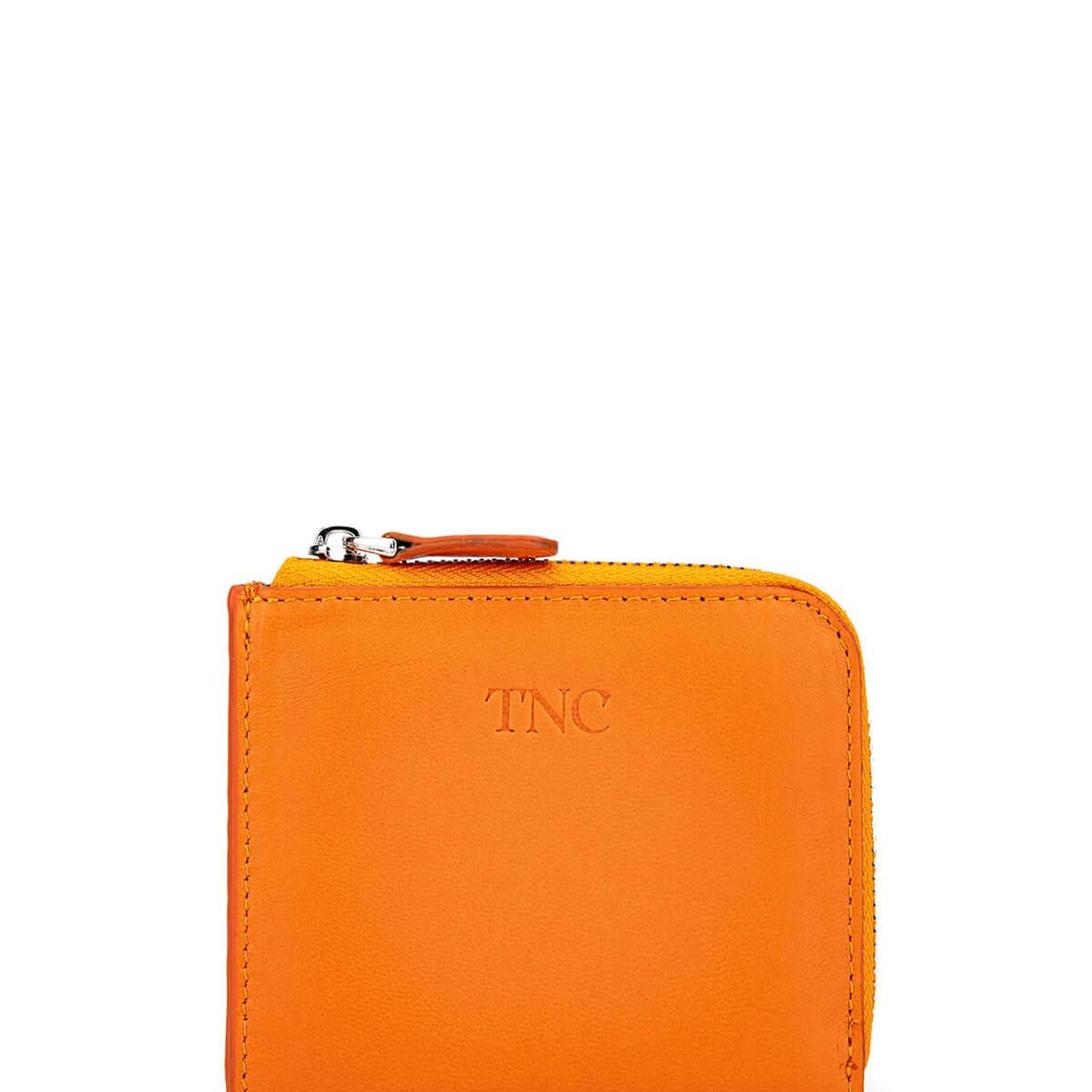 Tamer Tanca Kadın Hakiki Deri Turuncu Kartlık