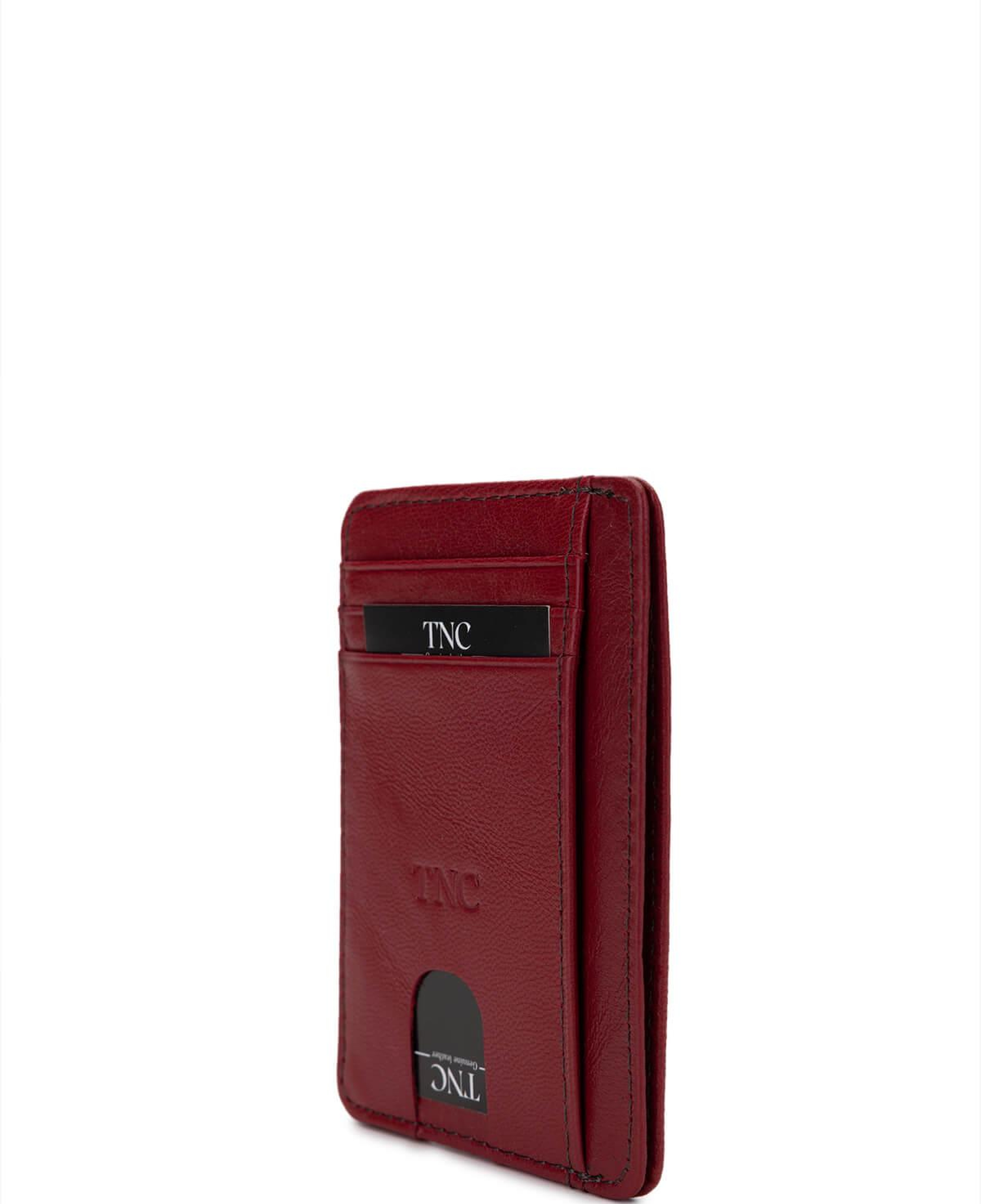 Tamer Tanca Unisex Hakiki Deri Bordo Kartlık