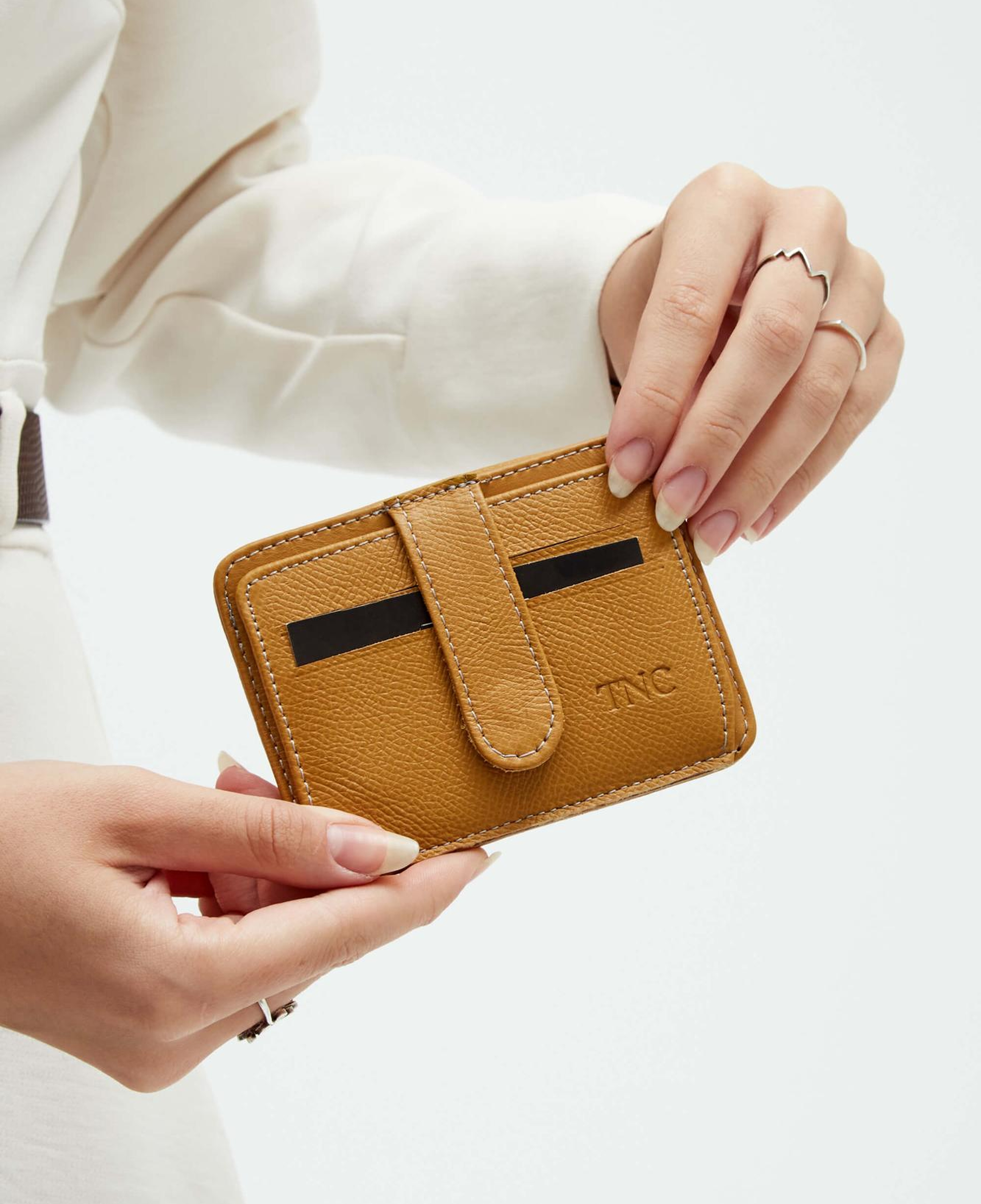 Tamer Tanca Unisex Hakiki Deri Hardal Kartlık