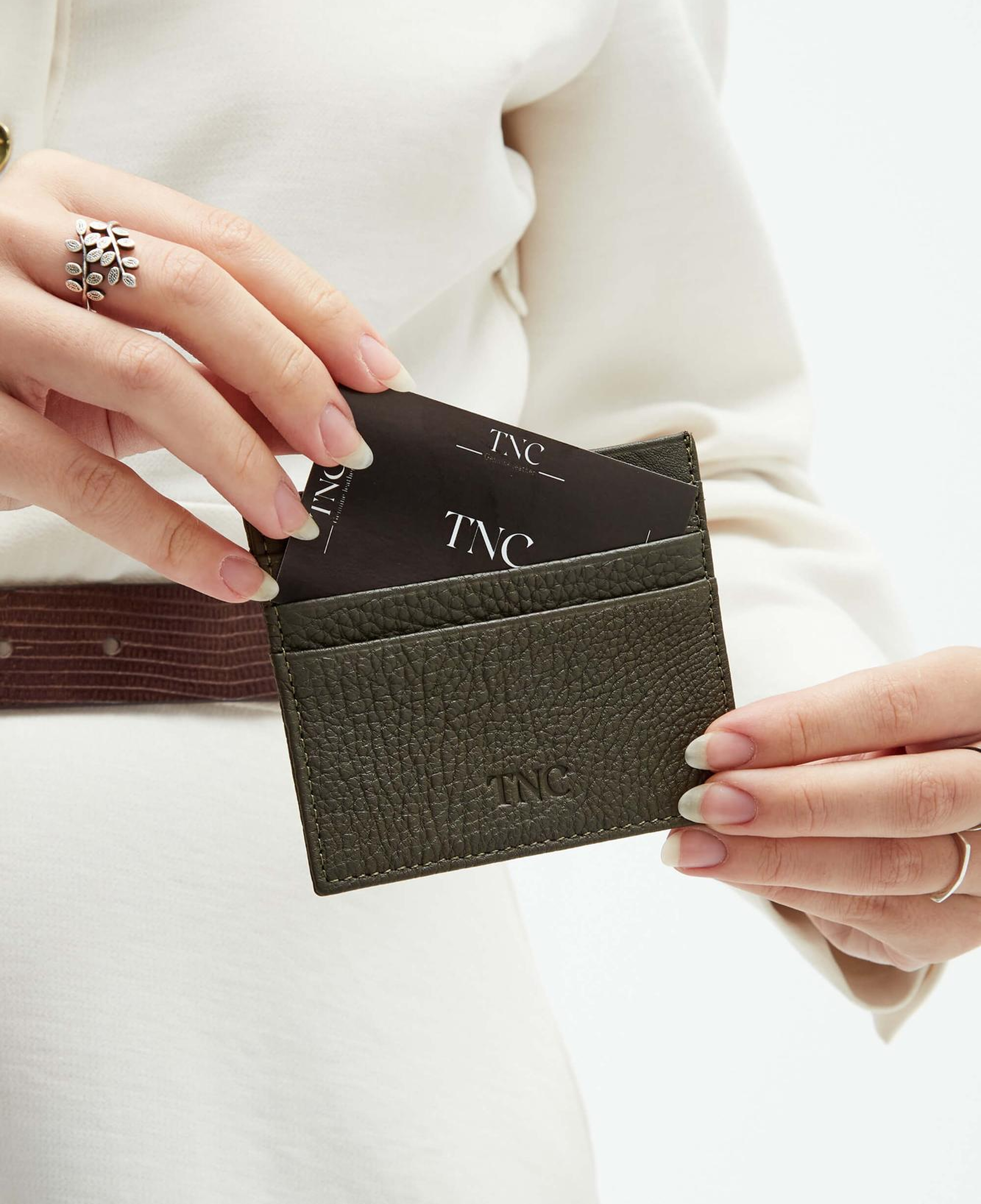 Tamer Tanca Unisex Hakiki Deri Haki Kartlık