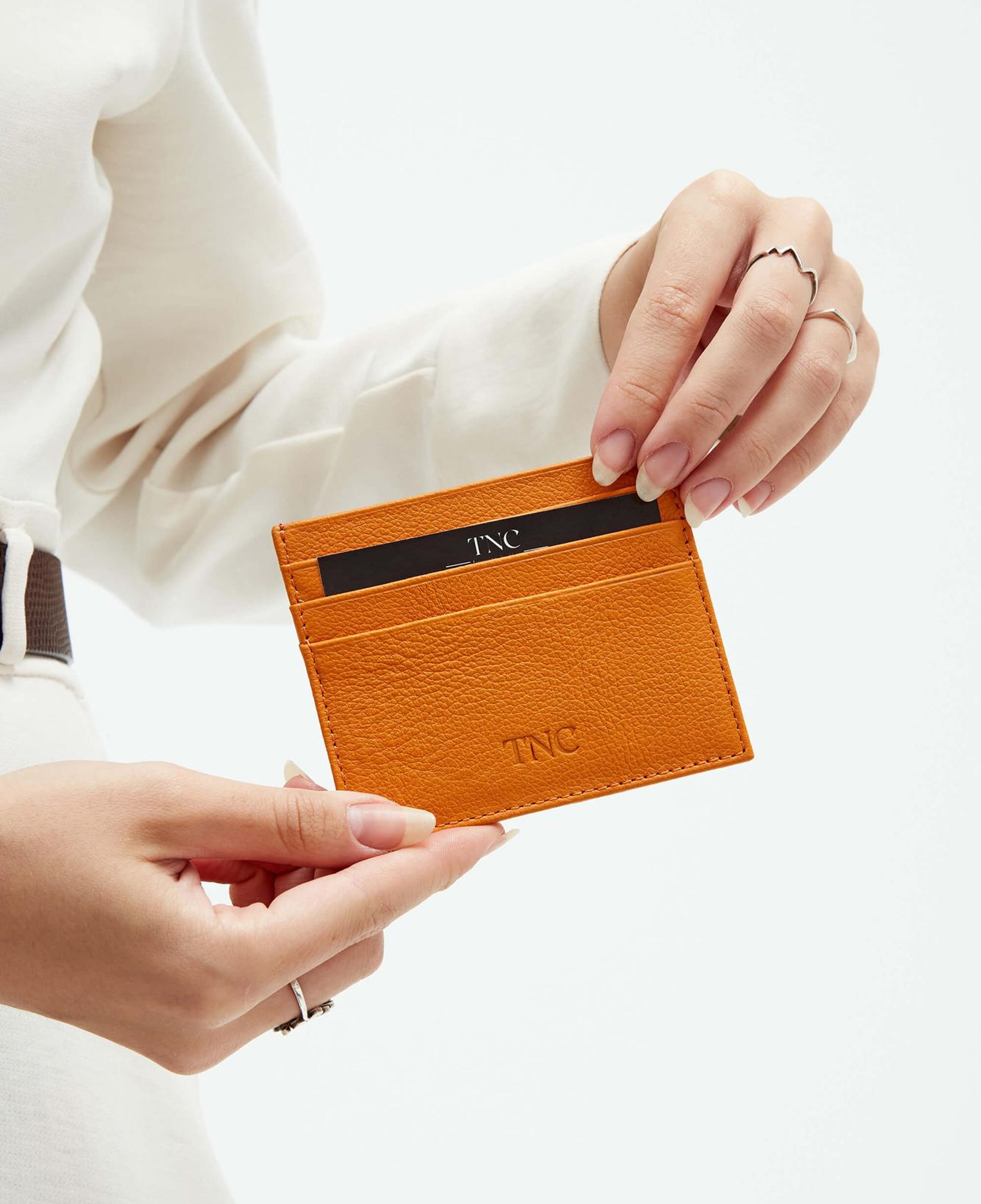 Tamer Tanca Unisex Hakiki Deri Hardal Kartlık