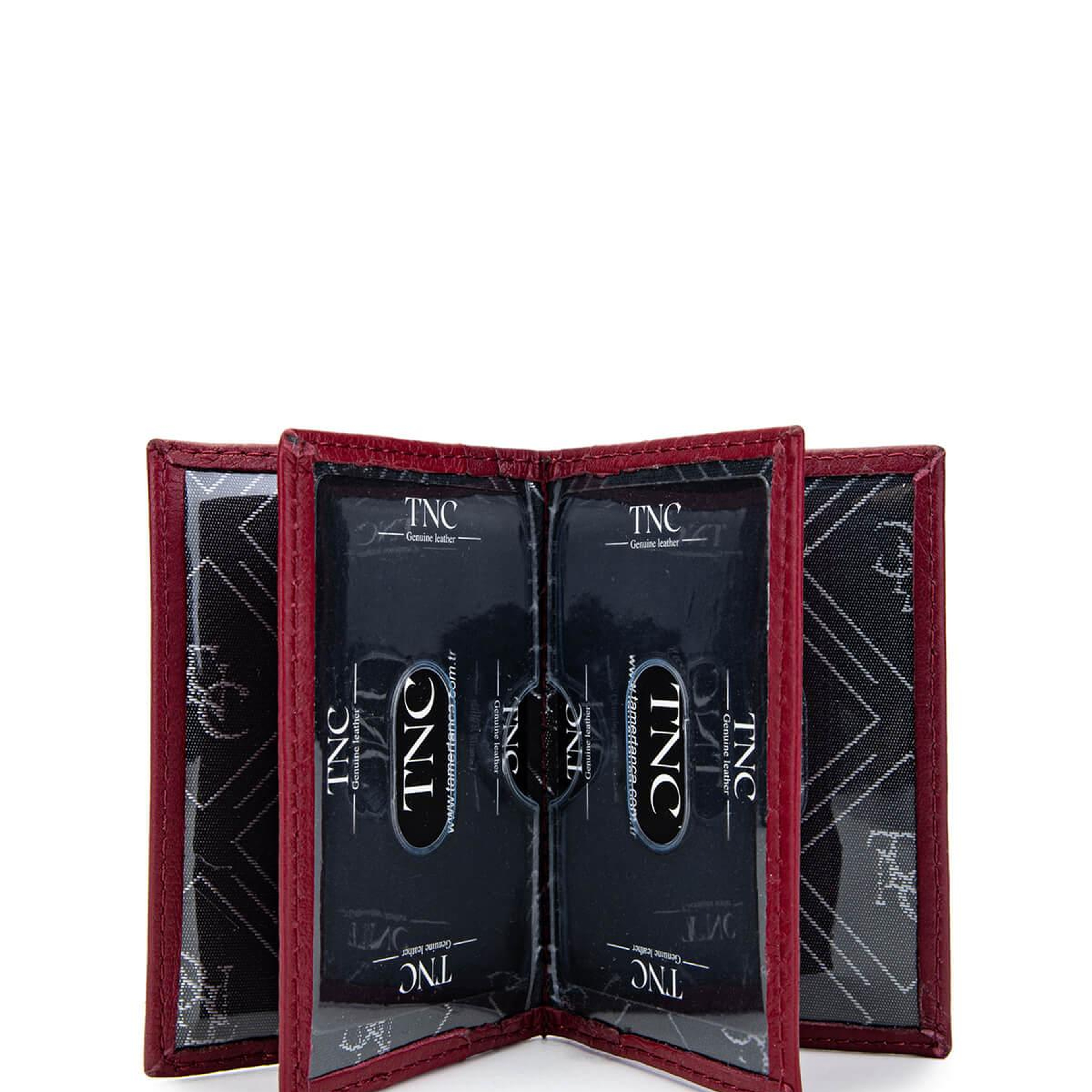 Tamer Tanca Unisex Hakiki Deri Bordo Kartlık