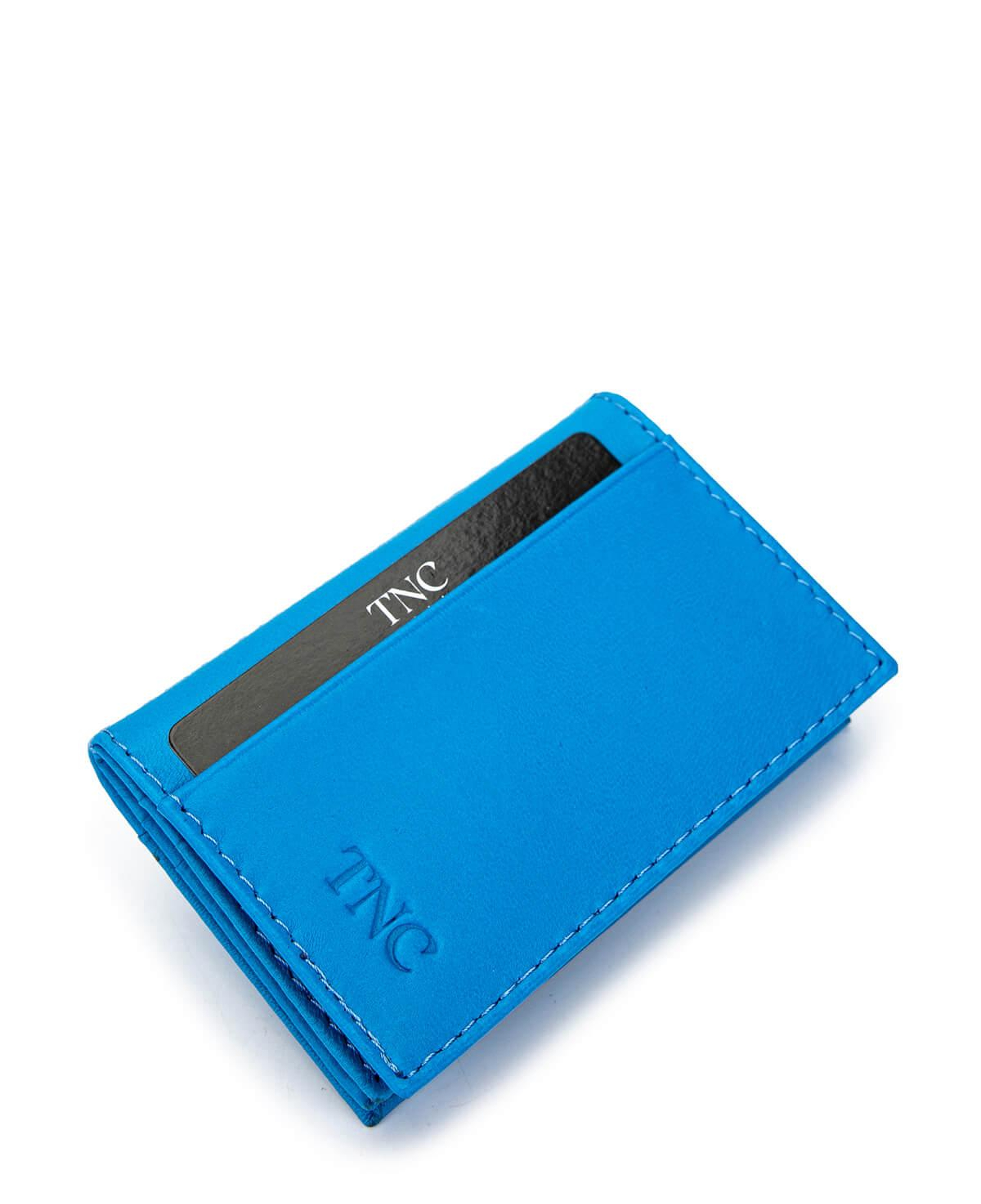 Tamer Tanca Unisex Hakiki Deri Mavi Kartlık