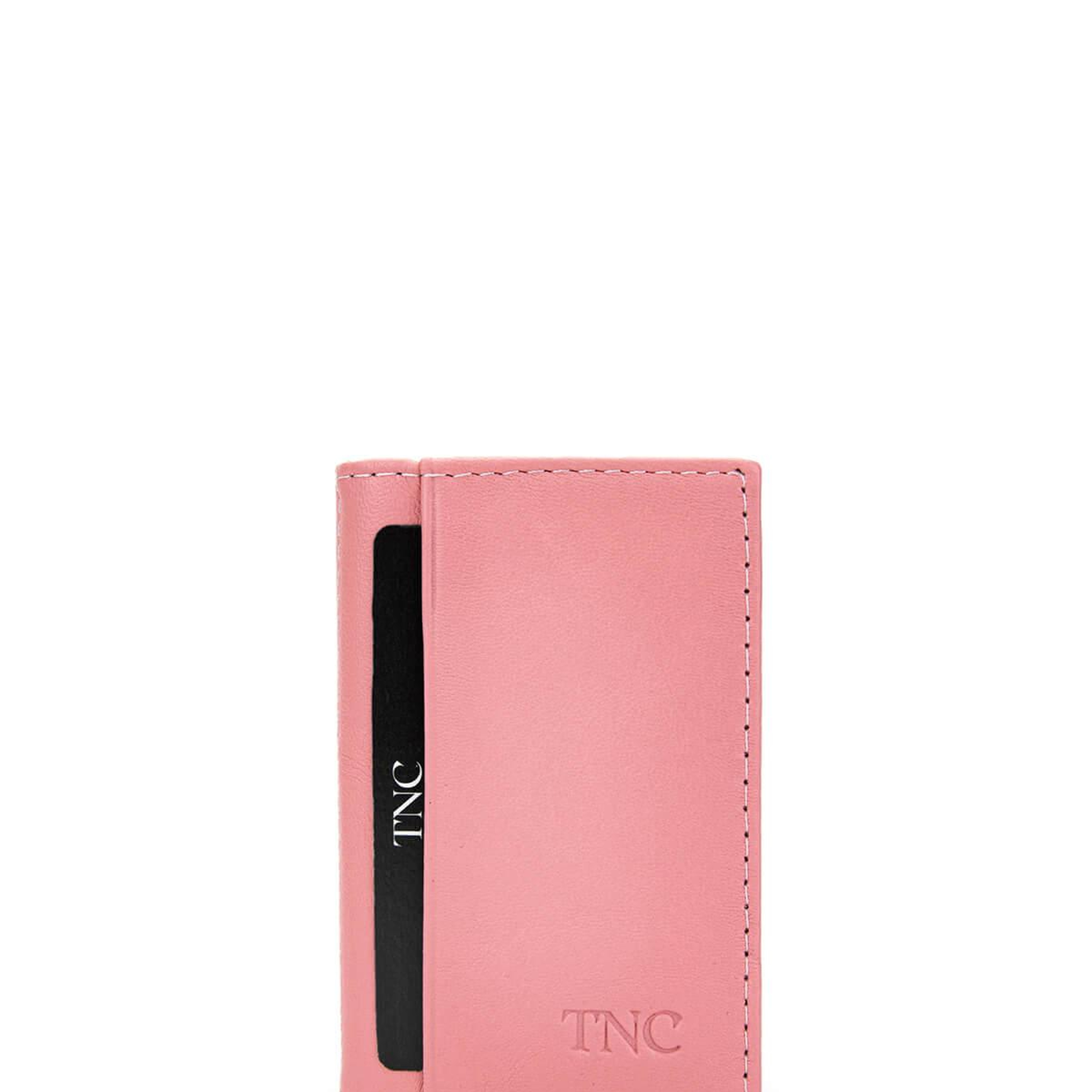 Tamer Tanca Unisex Hakiki Deri Pembe Kartlık