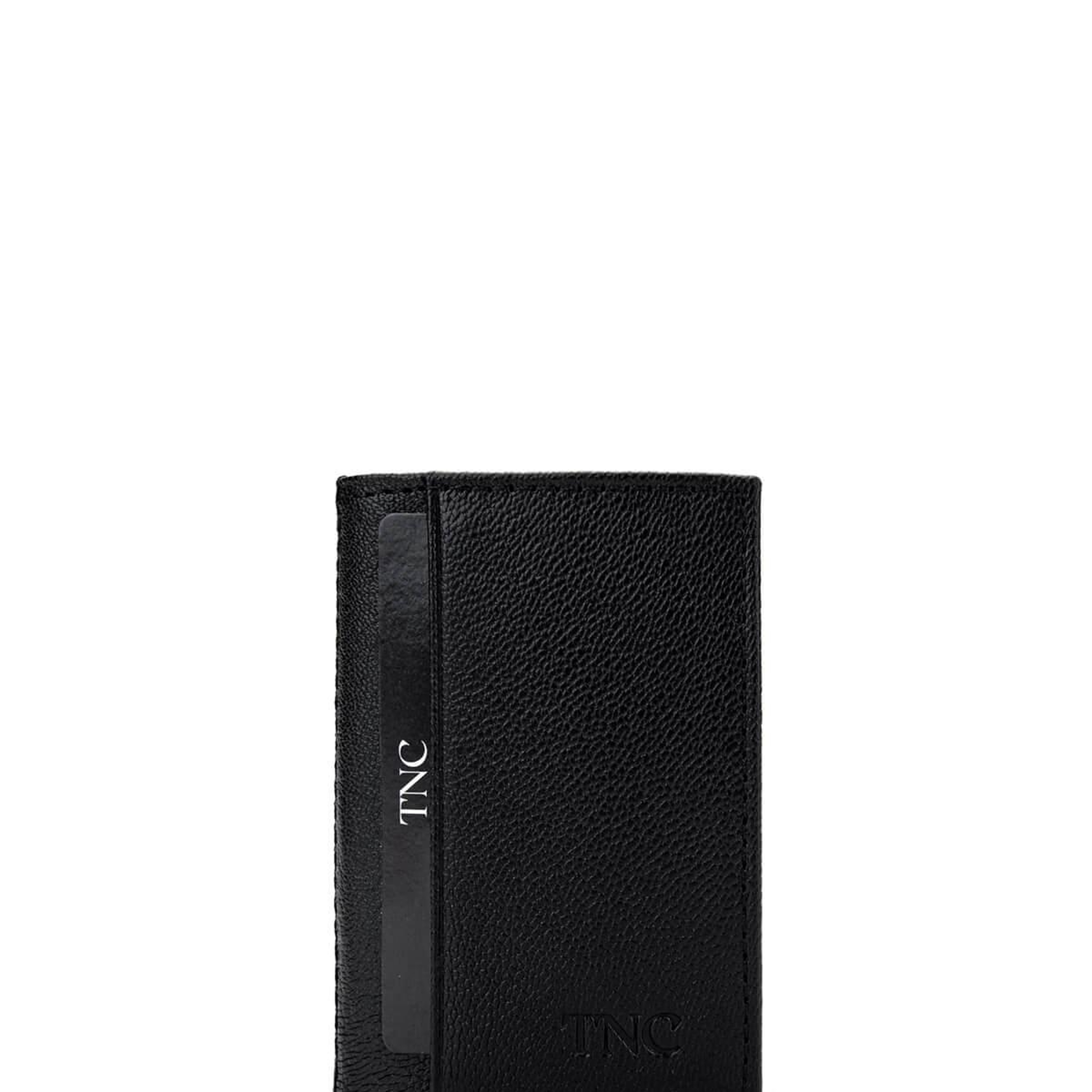 Tamer Tanca Unisex Hakiki Deri Siyah Havyar Kartlık