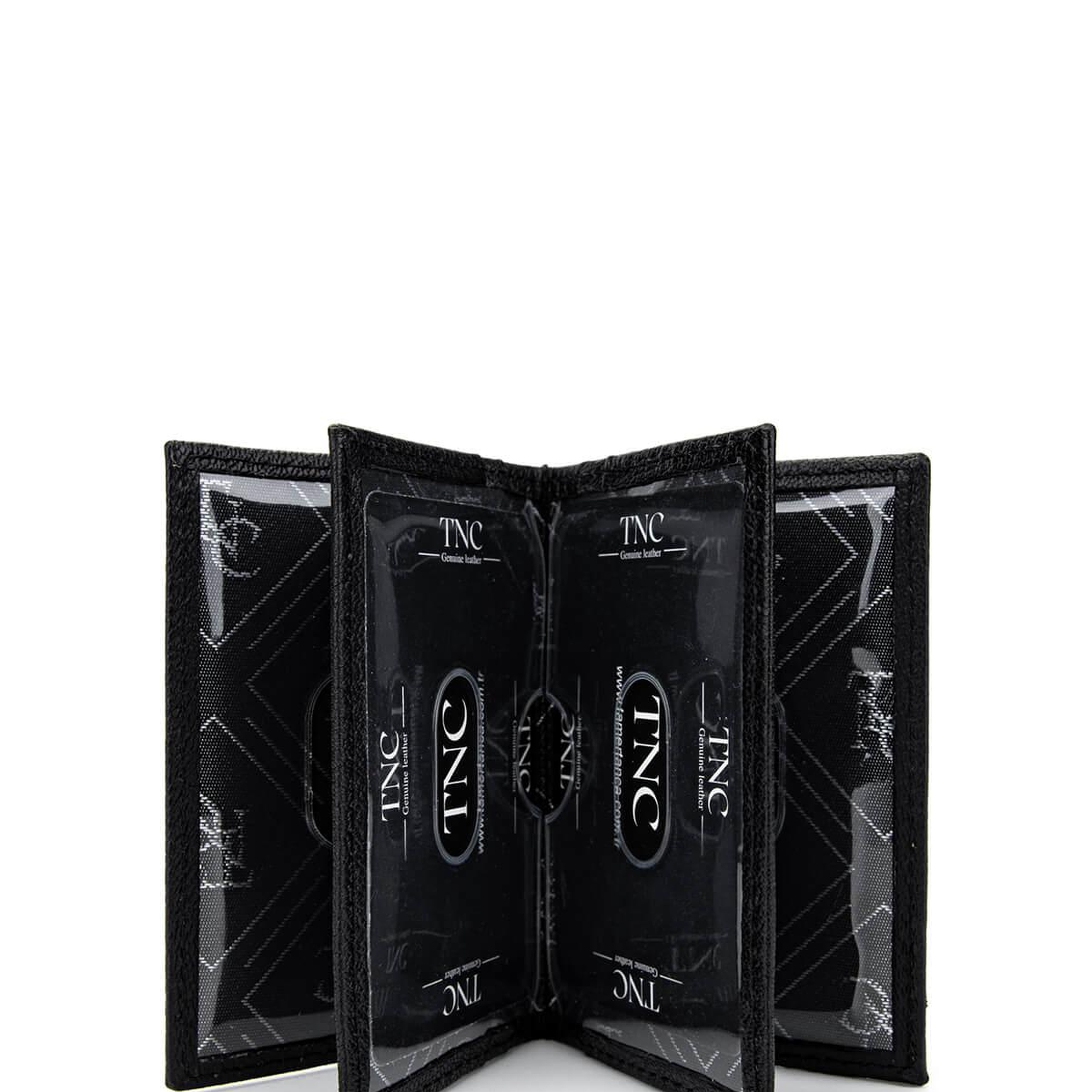 Tamer Tanca Unisex Hakiki Deri Siyah Havyar Kartlık