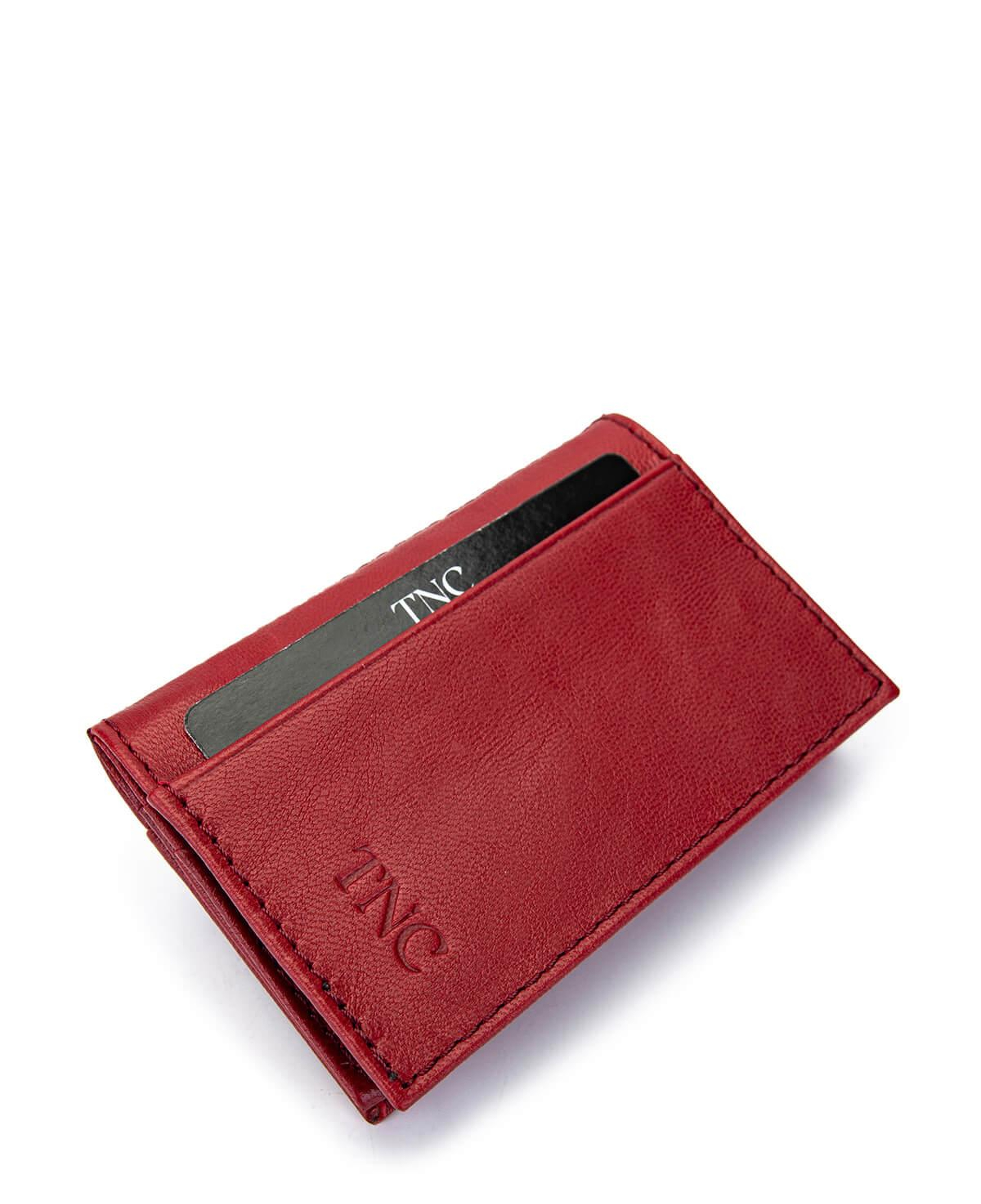 Tamer Tanca Unisex Hakiki Deri Kırmızı Kartlık