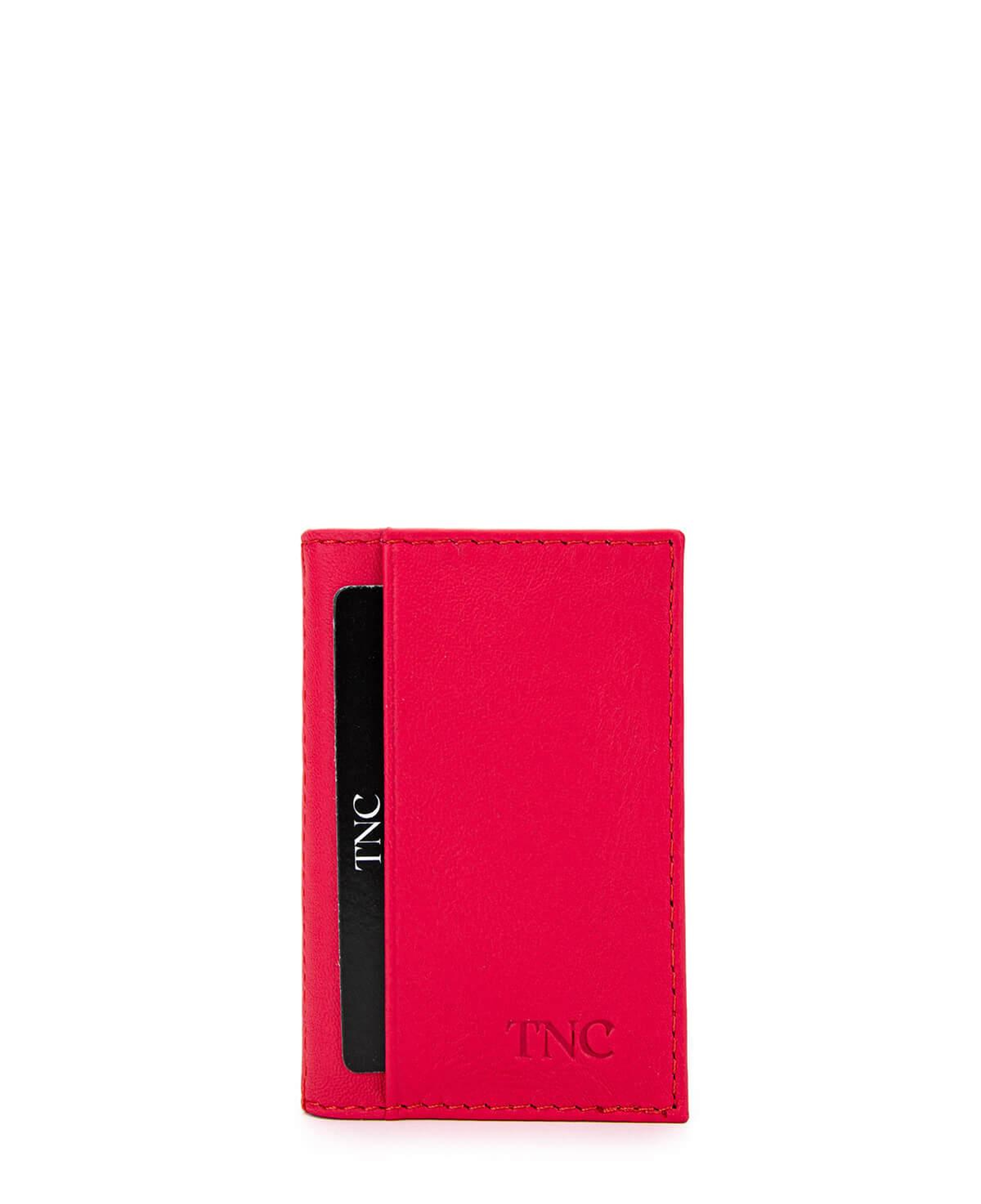 Tamer Tanca Unisex Hakiki Deri Fuşya Kartlık