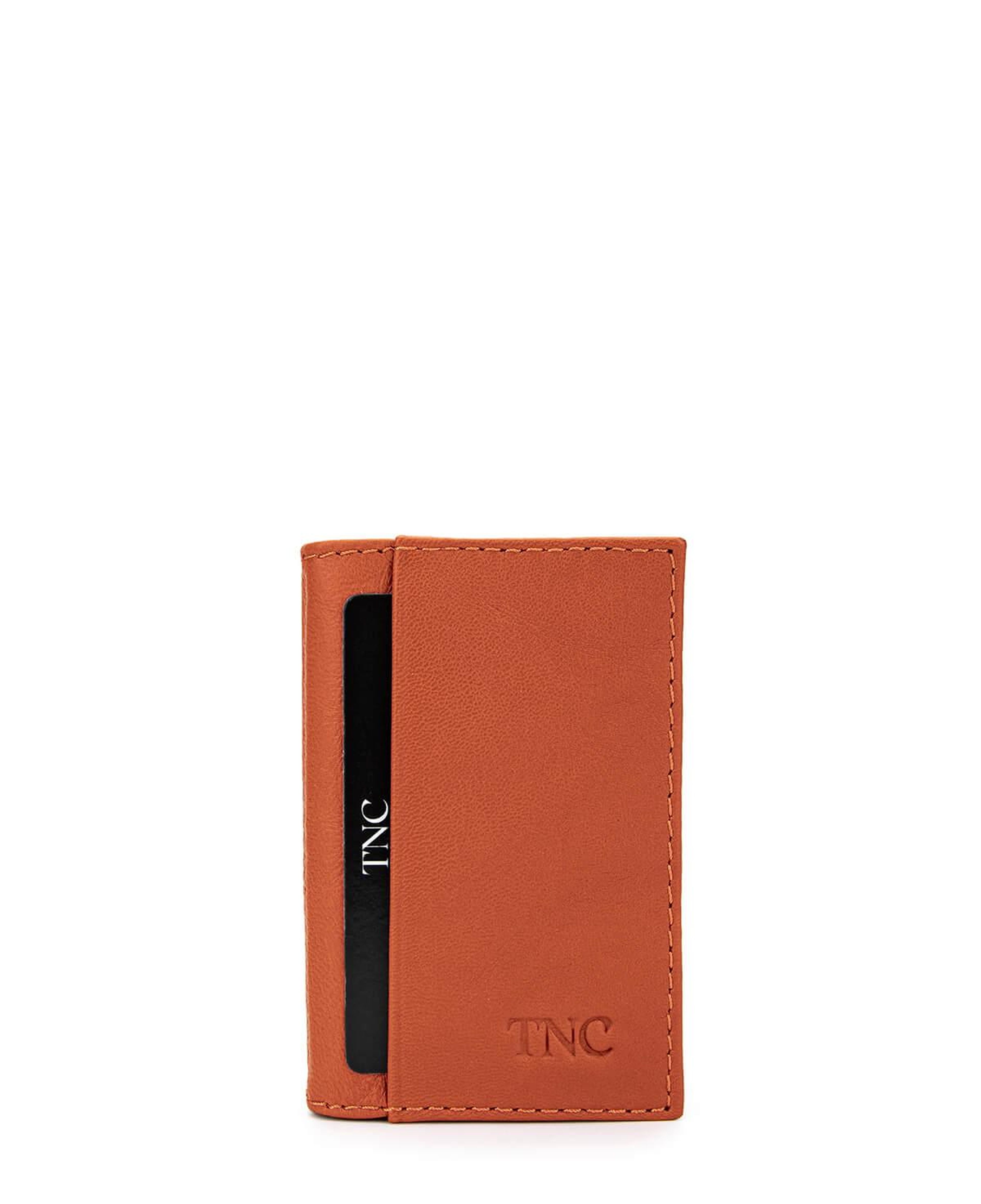 Tamer Tanca Unisex Hakiki Deri Turuncu Kartlık