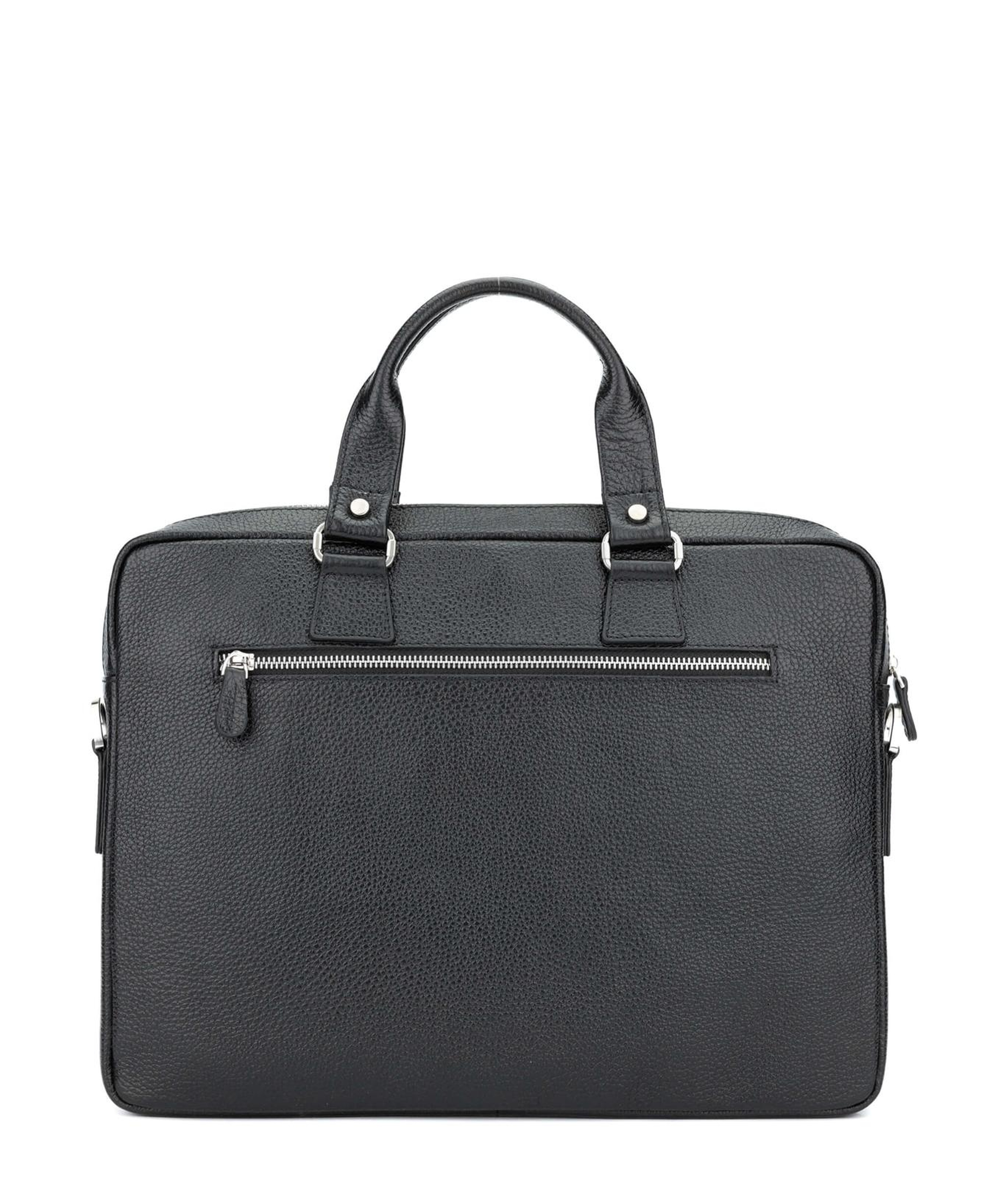 Tamer Tanca Erkek Hakiki Deri Siyah Evrak Çantası