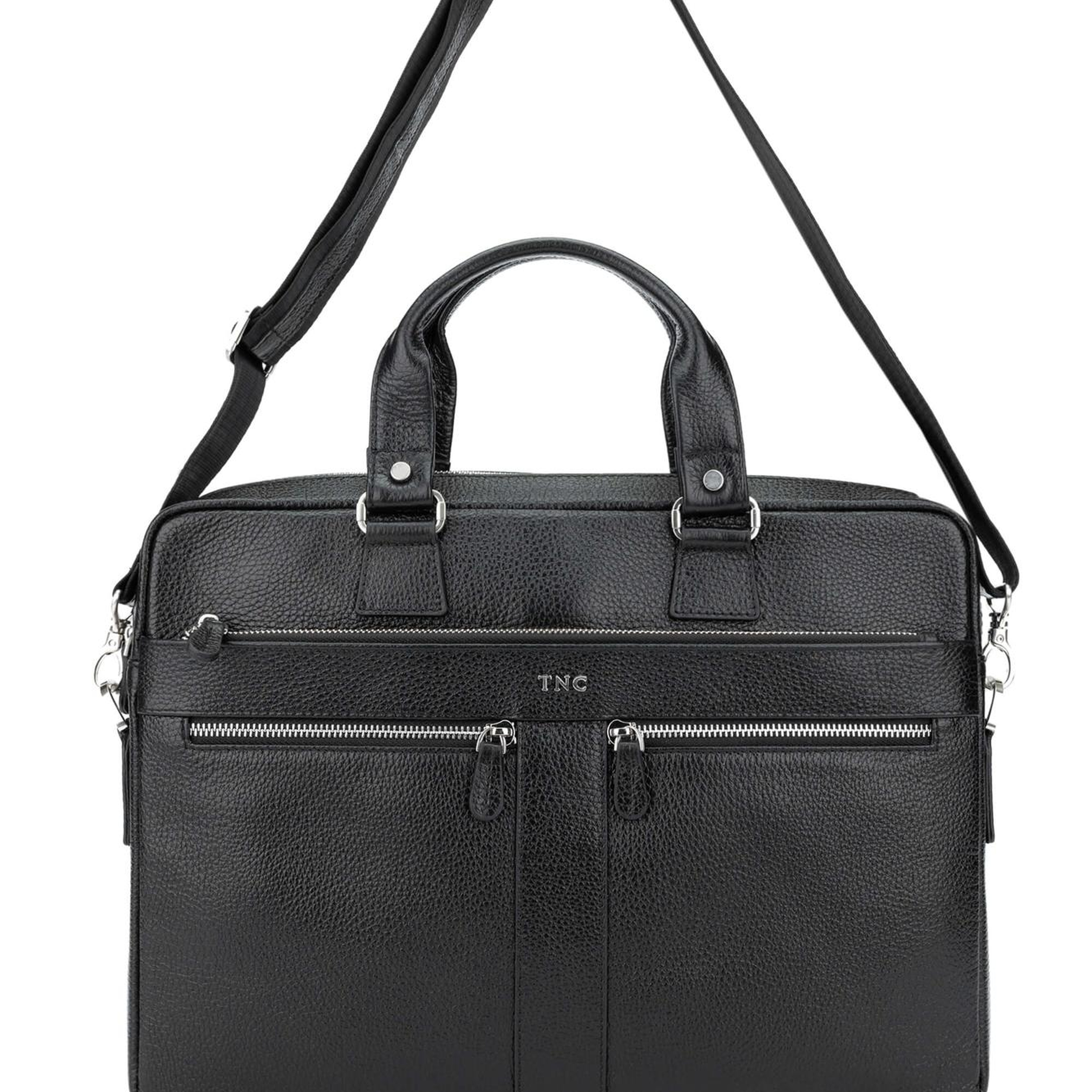 Tamer Tanca Erkek Hakiki Deri Siyah Evrak Çantası