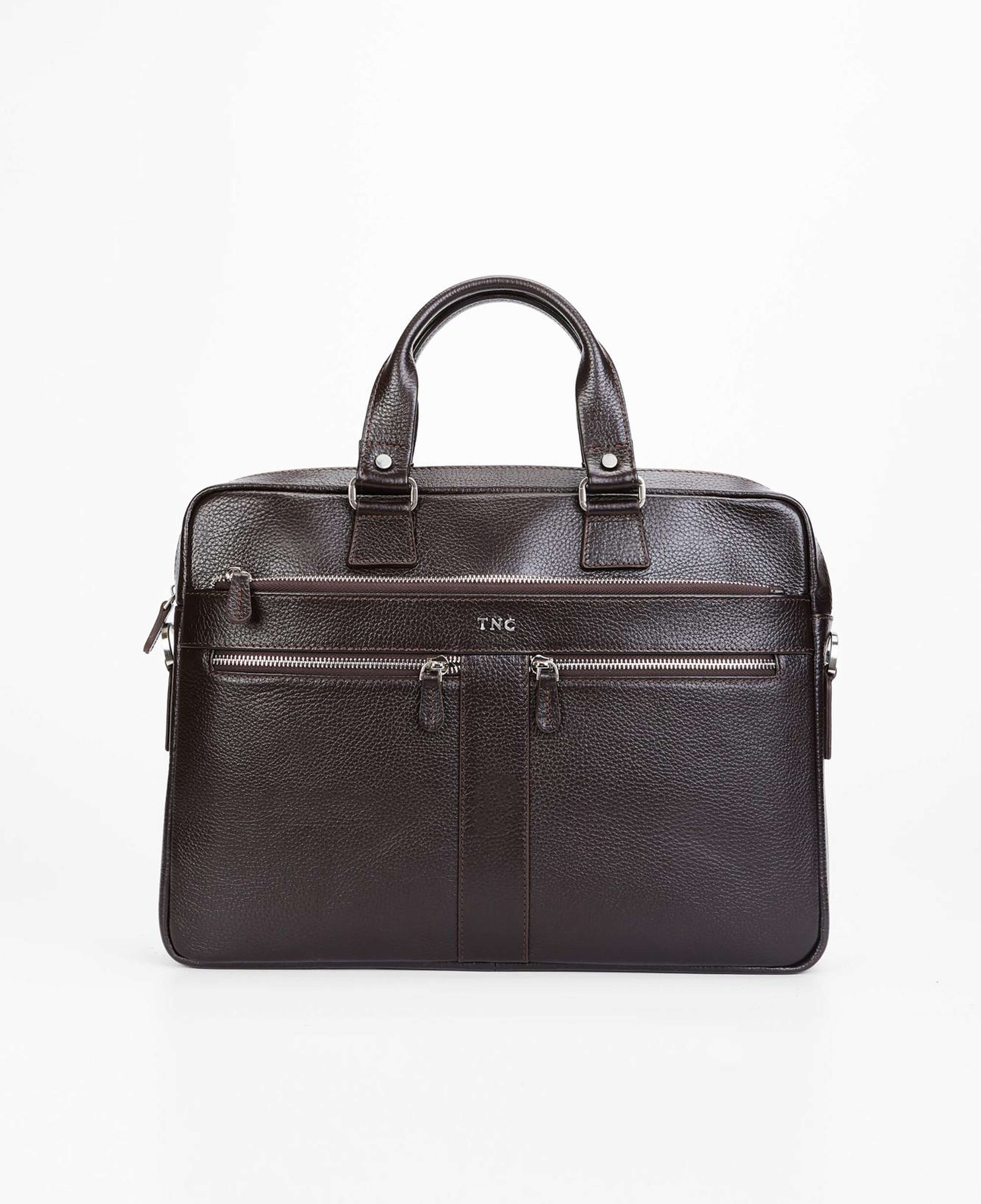 Tamer Tanca Erkek Hakiki Deri Kahverengi Evrak Çantası