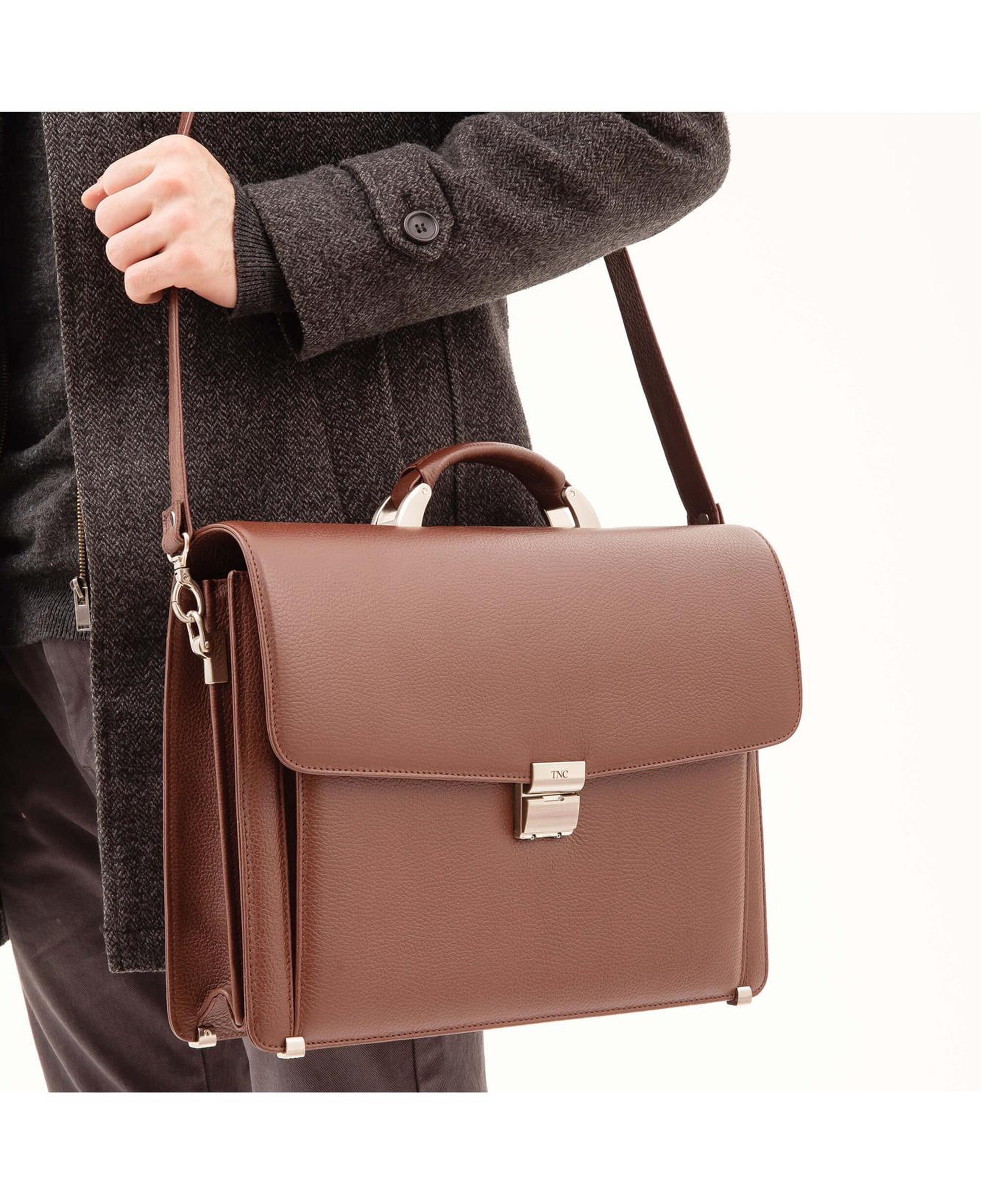 Tamer Tanca Erkek Hakiki Deri Taba Evrak Çantası