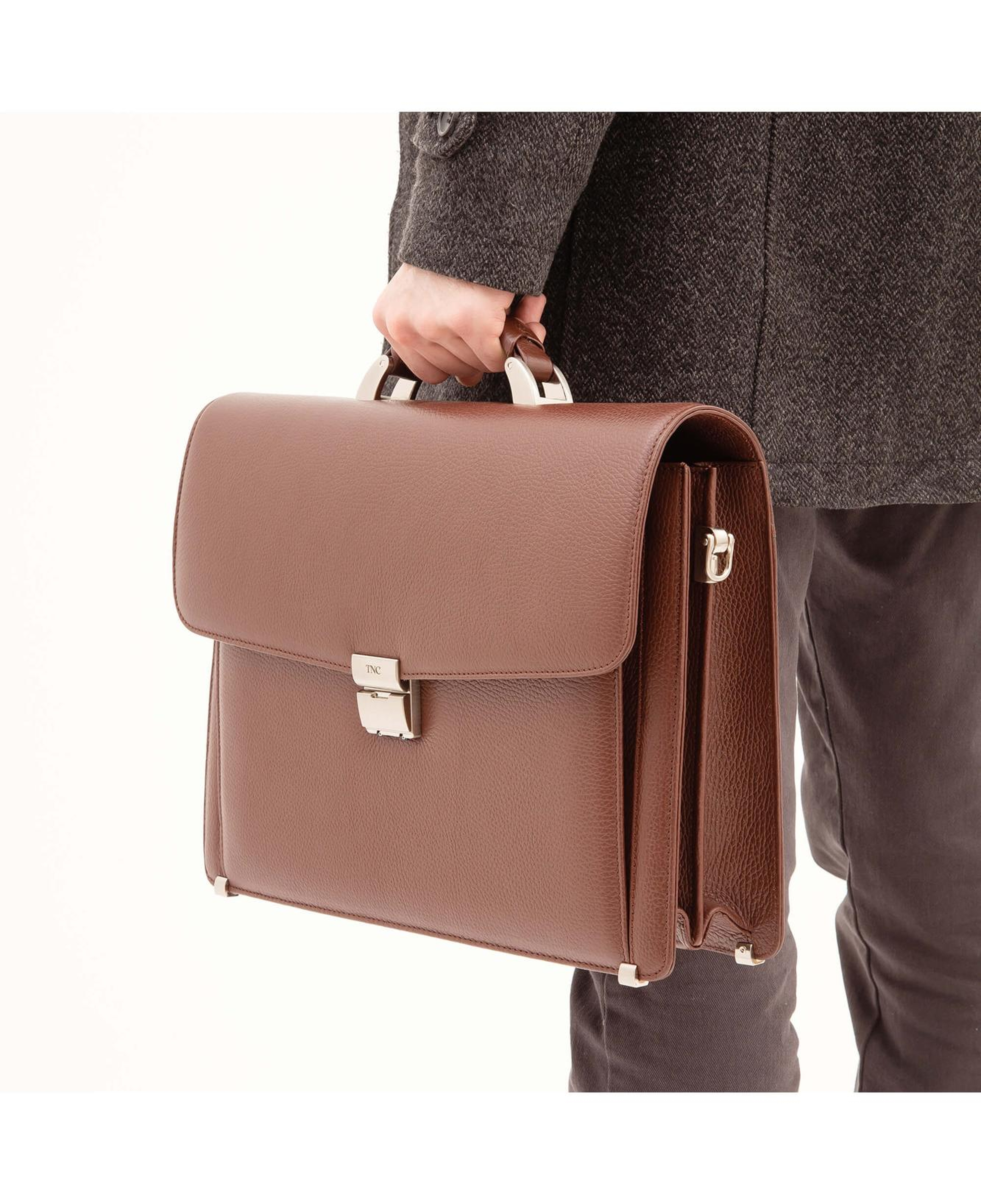 Tamer Tanca Erkek Hakiki Deri Taba Evrak Çantası