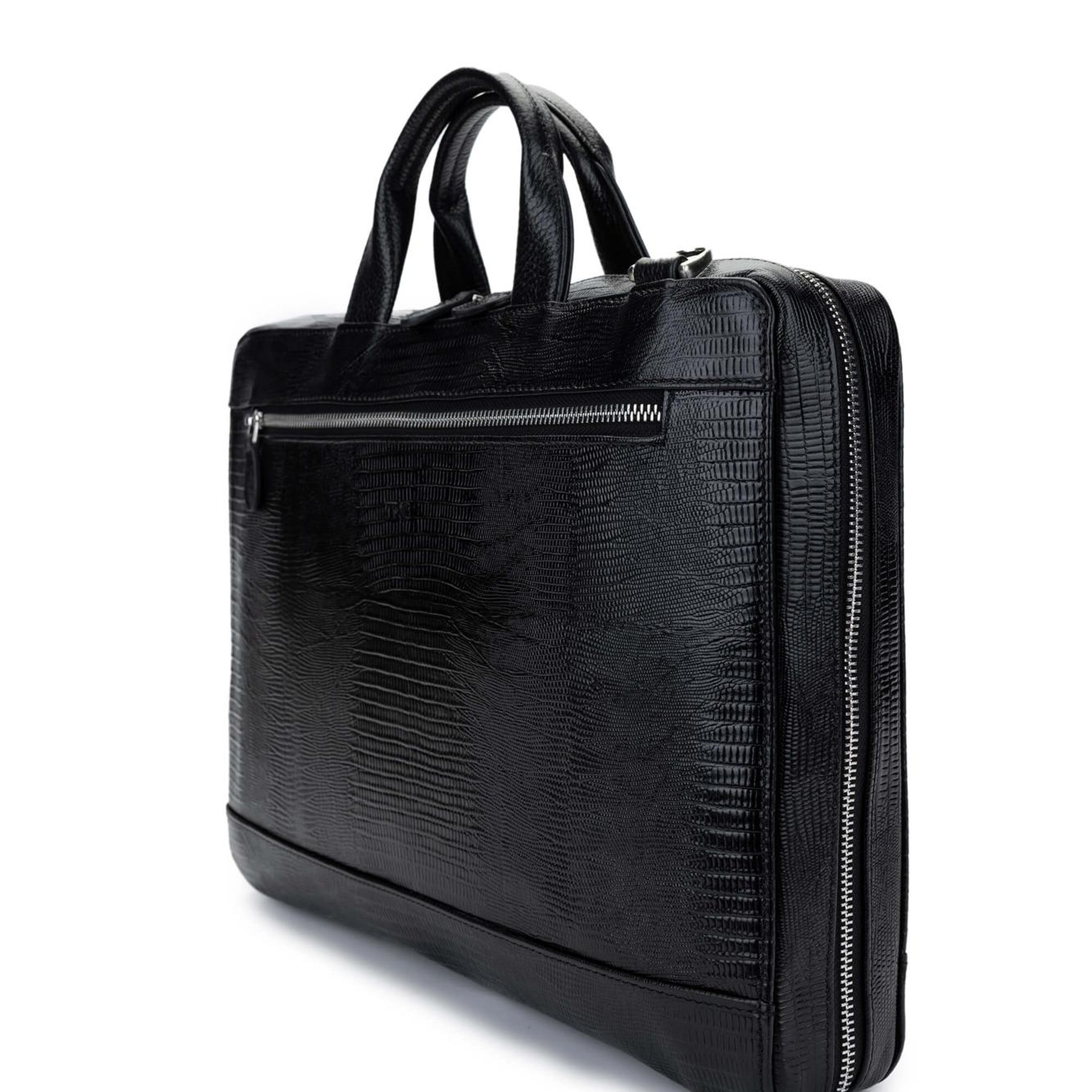 Tamer Tanca Erkek Hakiki Deri Siyah Evrak Çantası