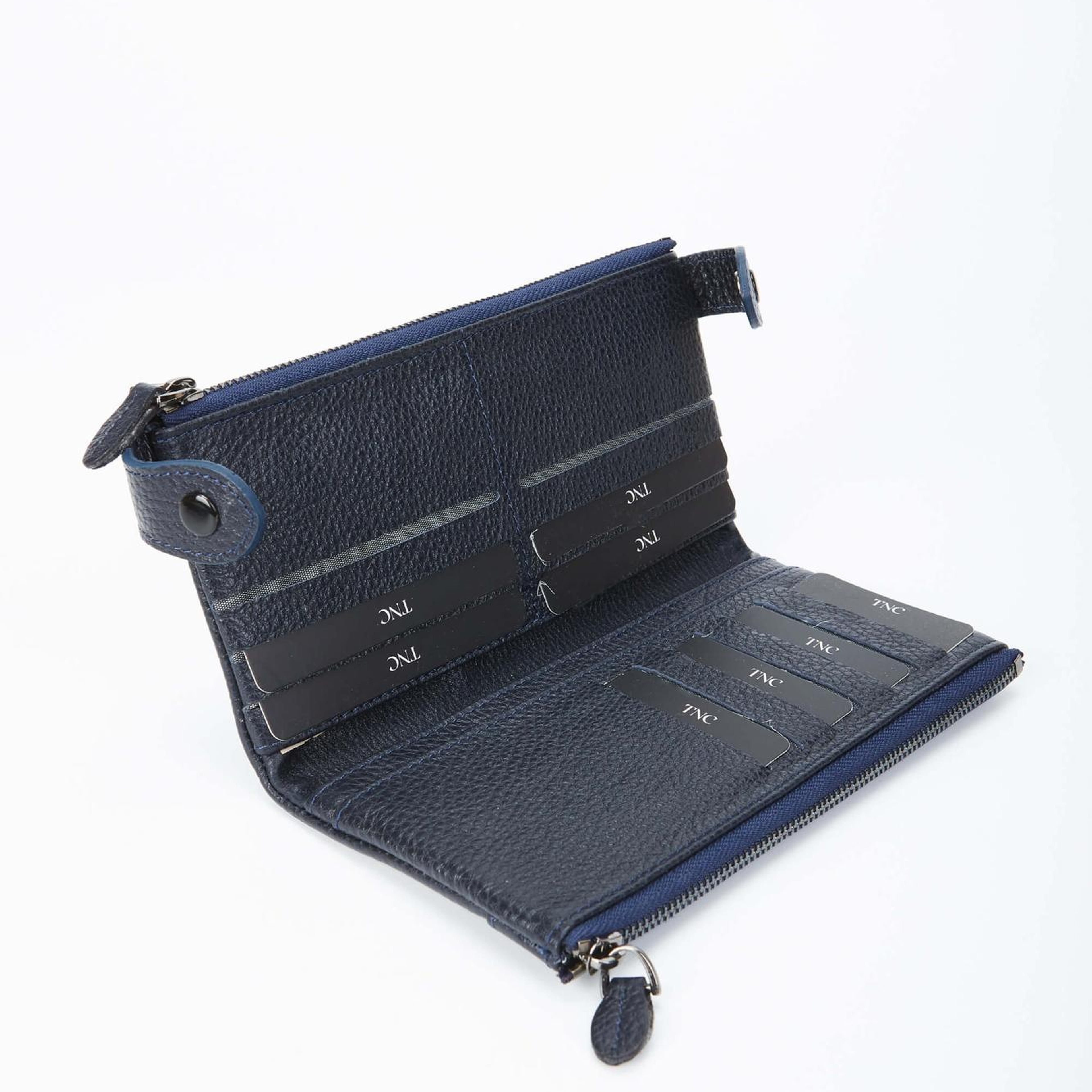 Tamer Tanca Erkek Hakiki Deri Lacivert El Çantası