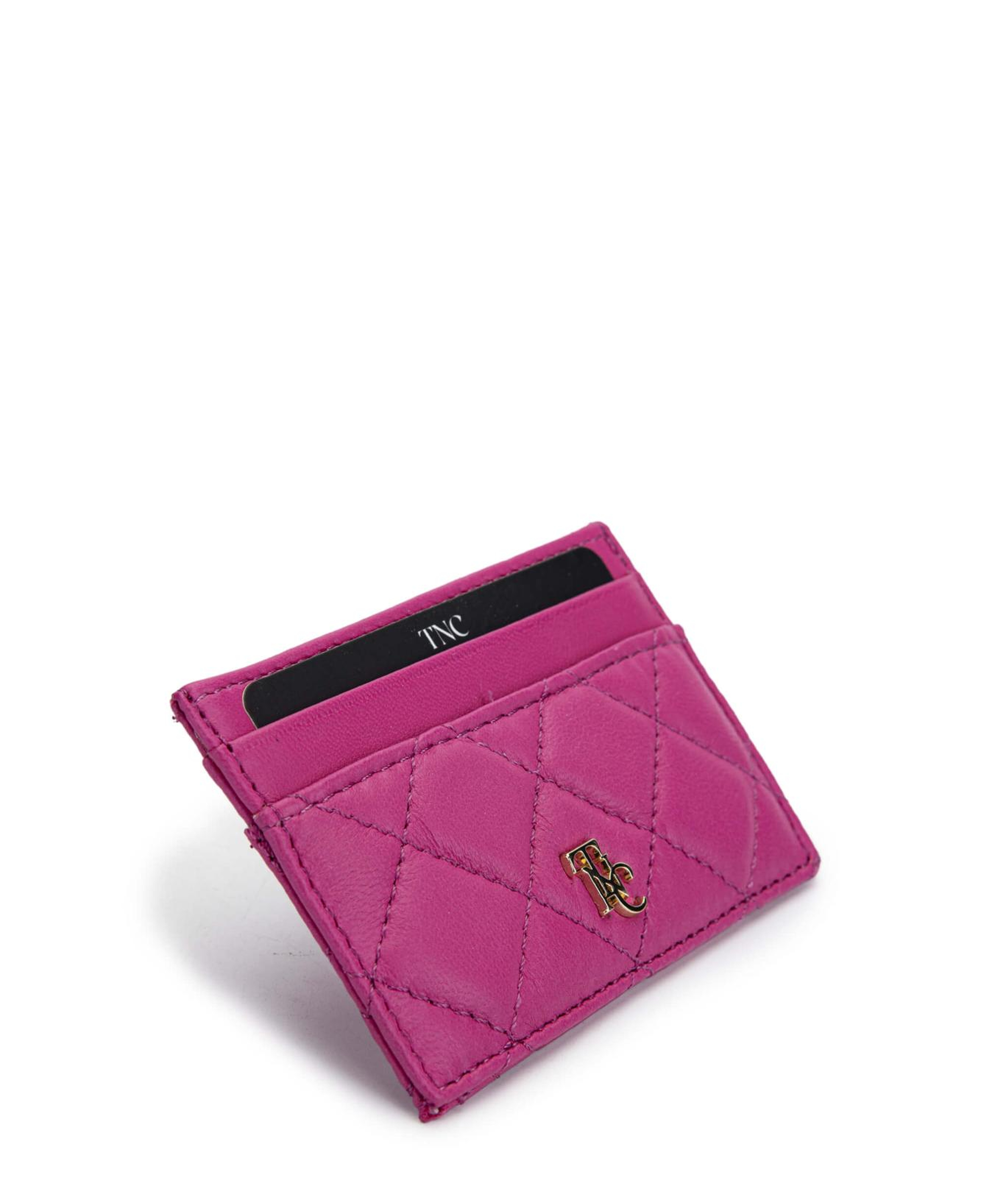 Tamer Tanca Unisex Hakiki Deri Fuşya Kartlık