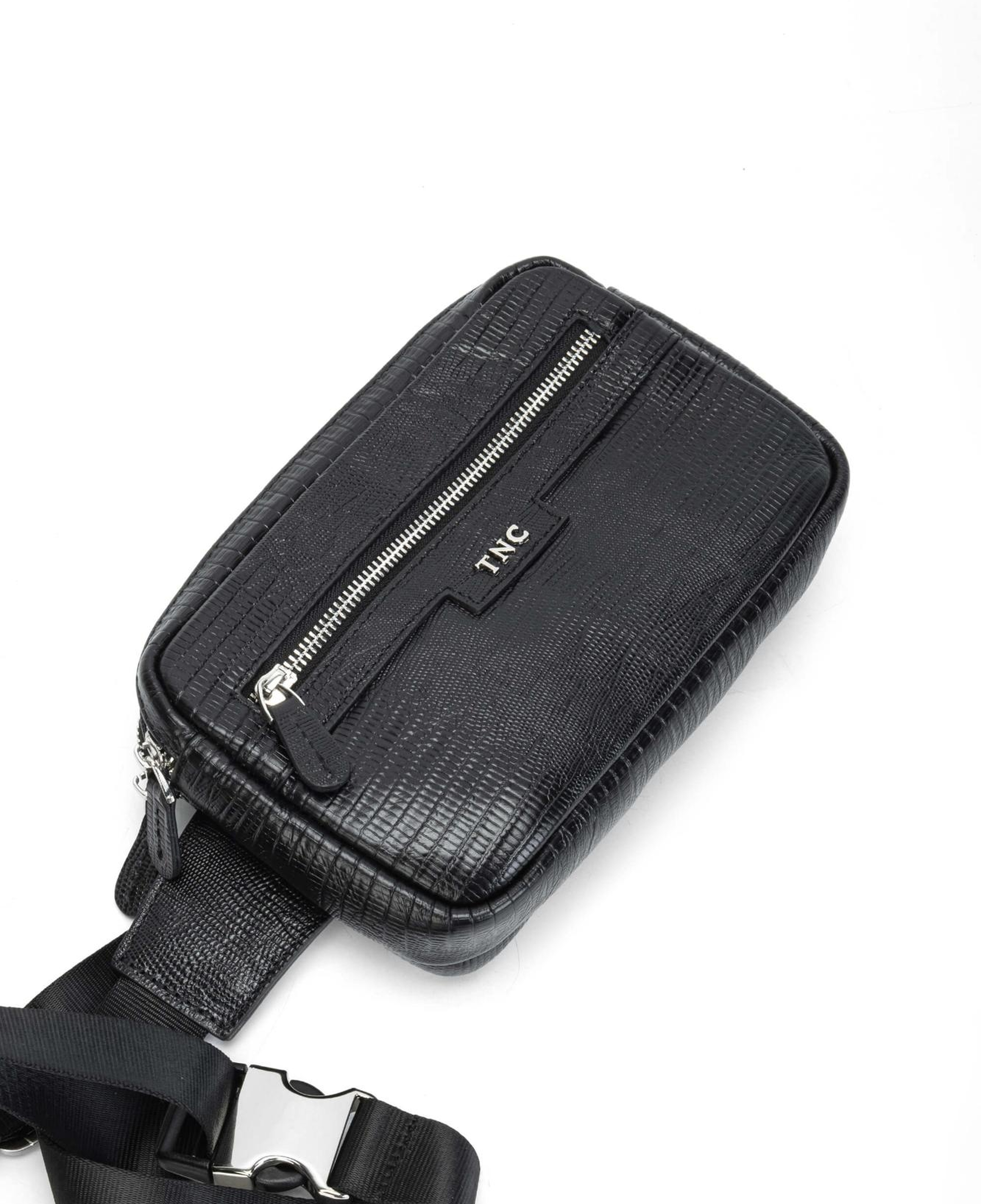 Tamer Tanca Erkek Hakiki Deri Siyah El Çantası