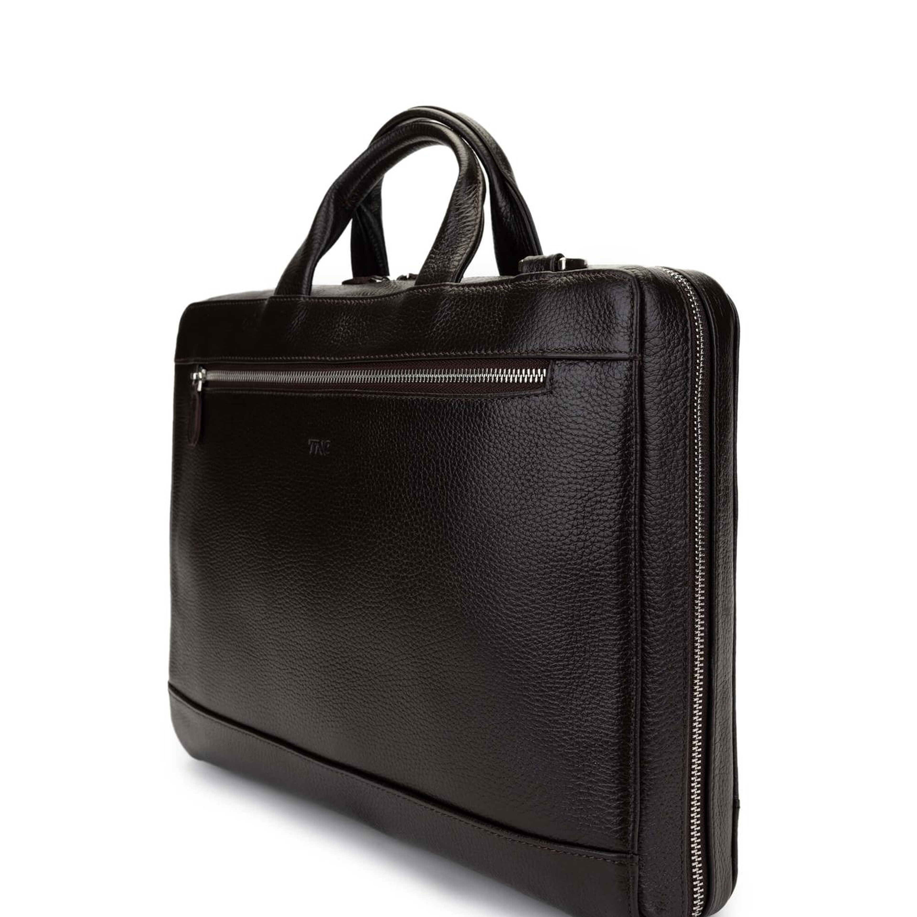 Tamer Tanca Erkek Hakiki Deri Kahverengi Evrak Çantası