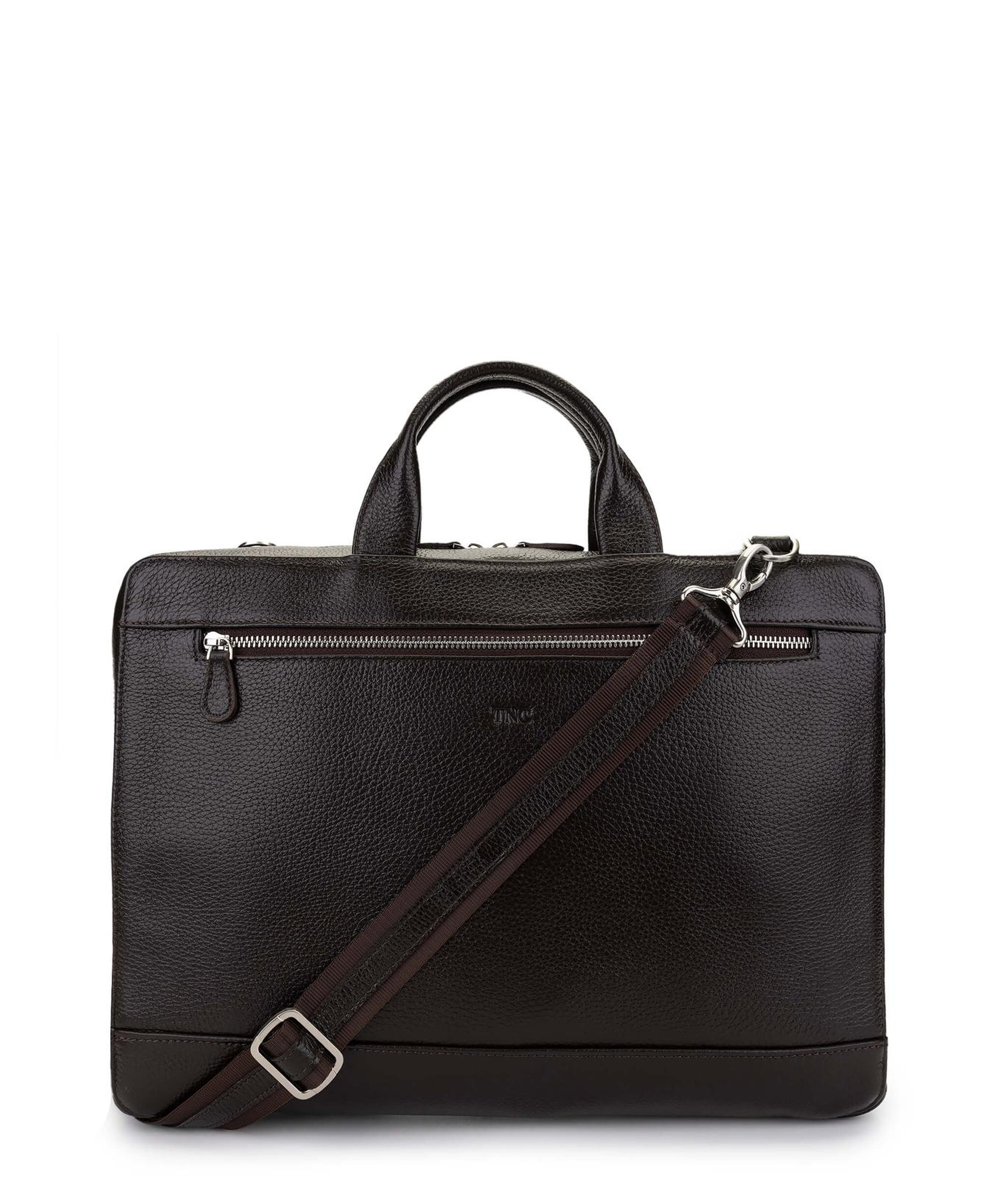 Tamer Tanca Erkek Hakiki Deri Kahverengi Evrak Çantası