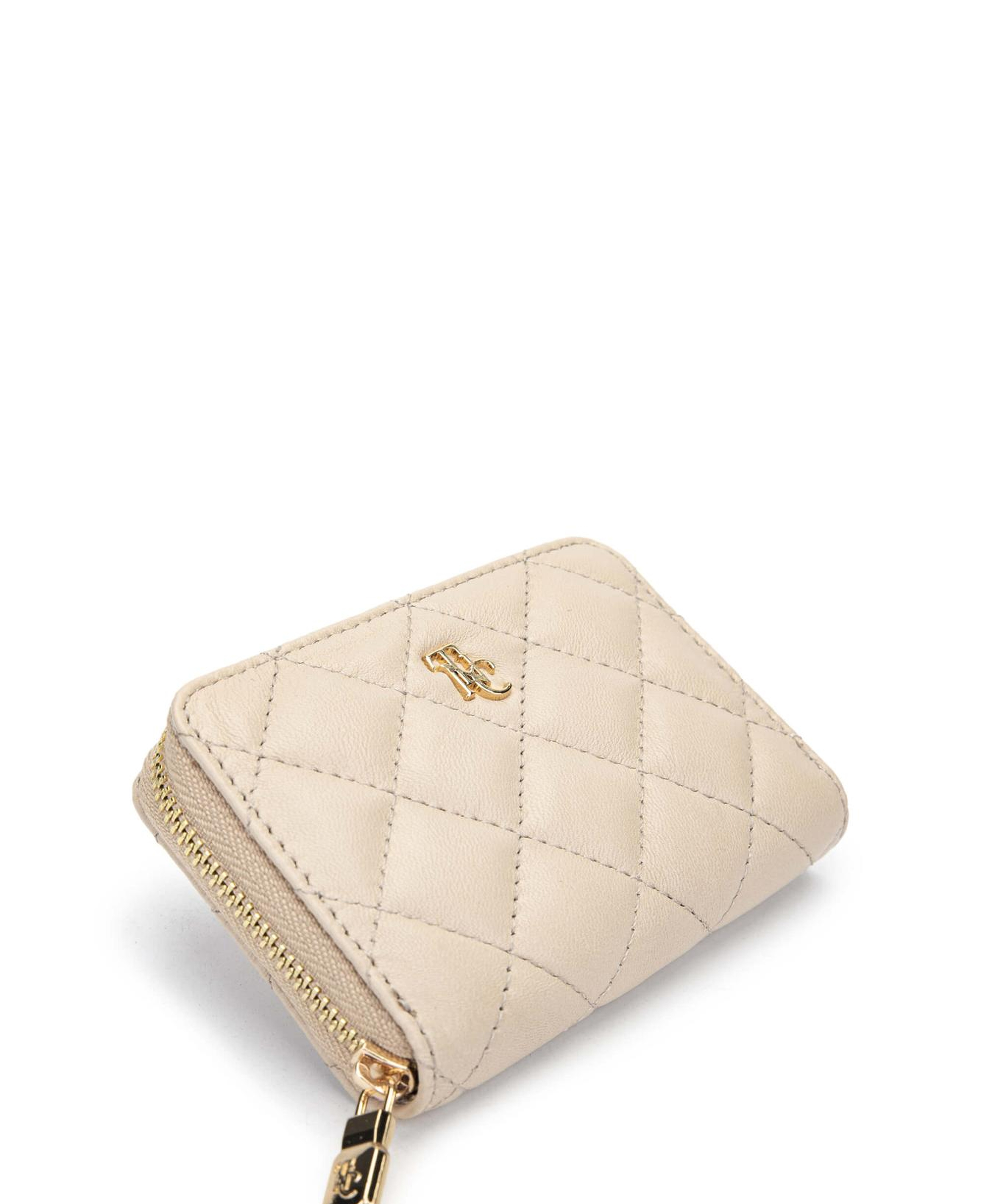 Tamer Tanca Unisex Hakiki Deri Bej Cüzdan Cuzdan