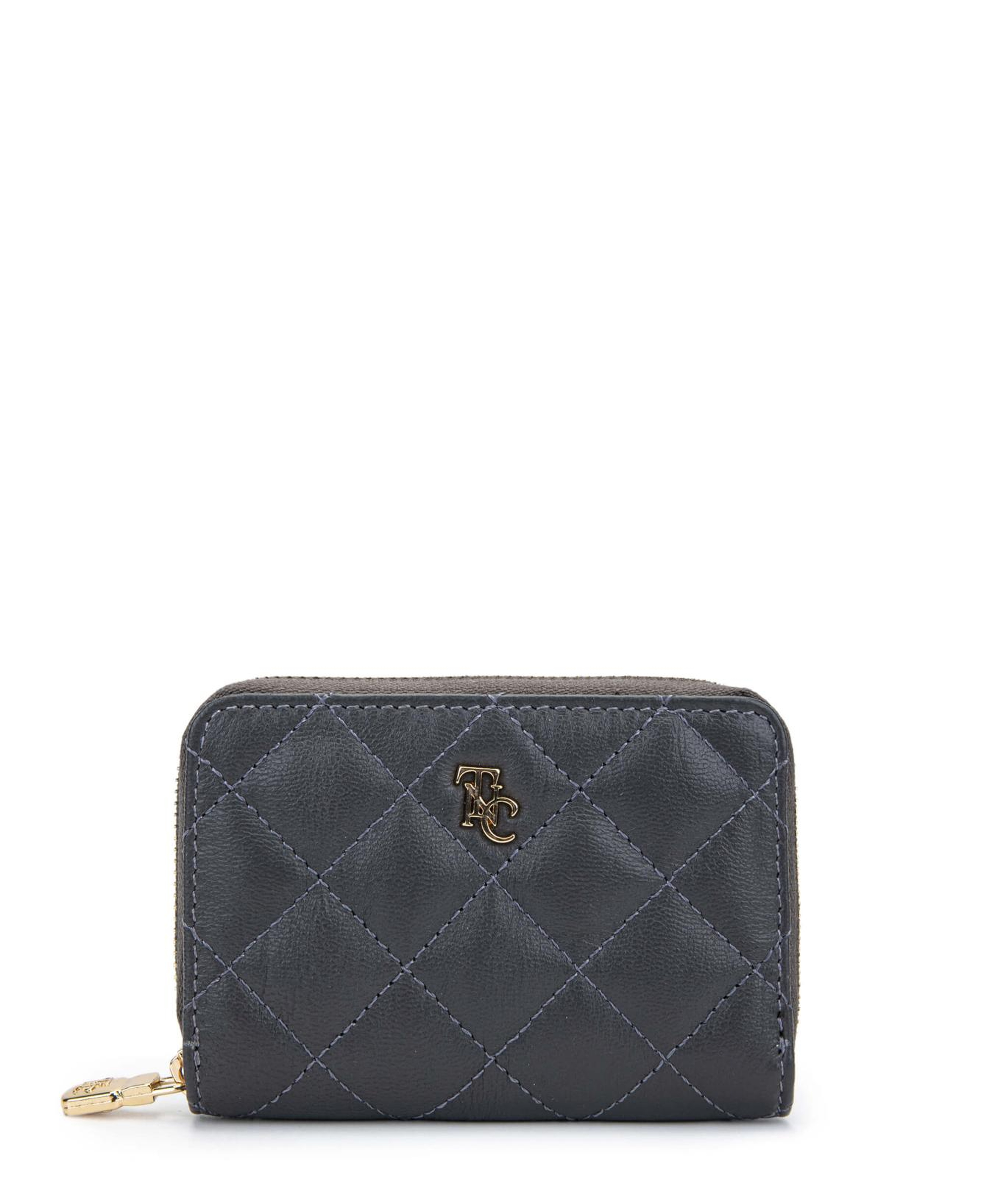 Tamer Tanca Unisex Hakiki Deri Gri Cüzdan Cuzdan