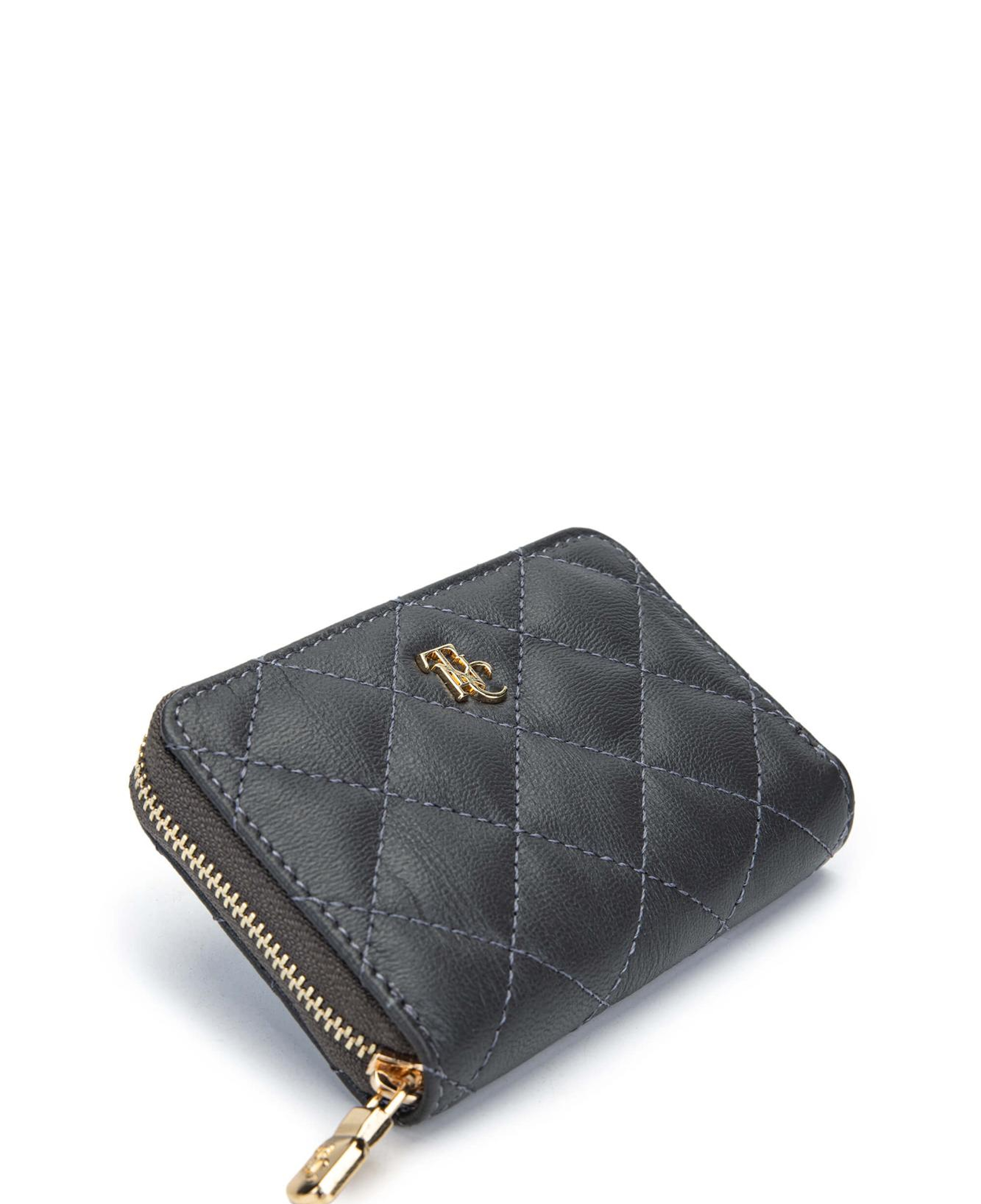 Tamer Tanca Unisex Hakiki Deri Gri Cüzdan Cuzdan