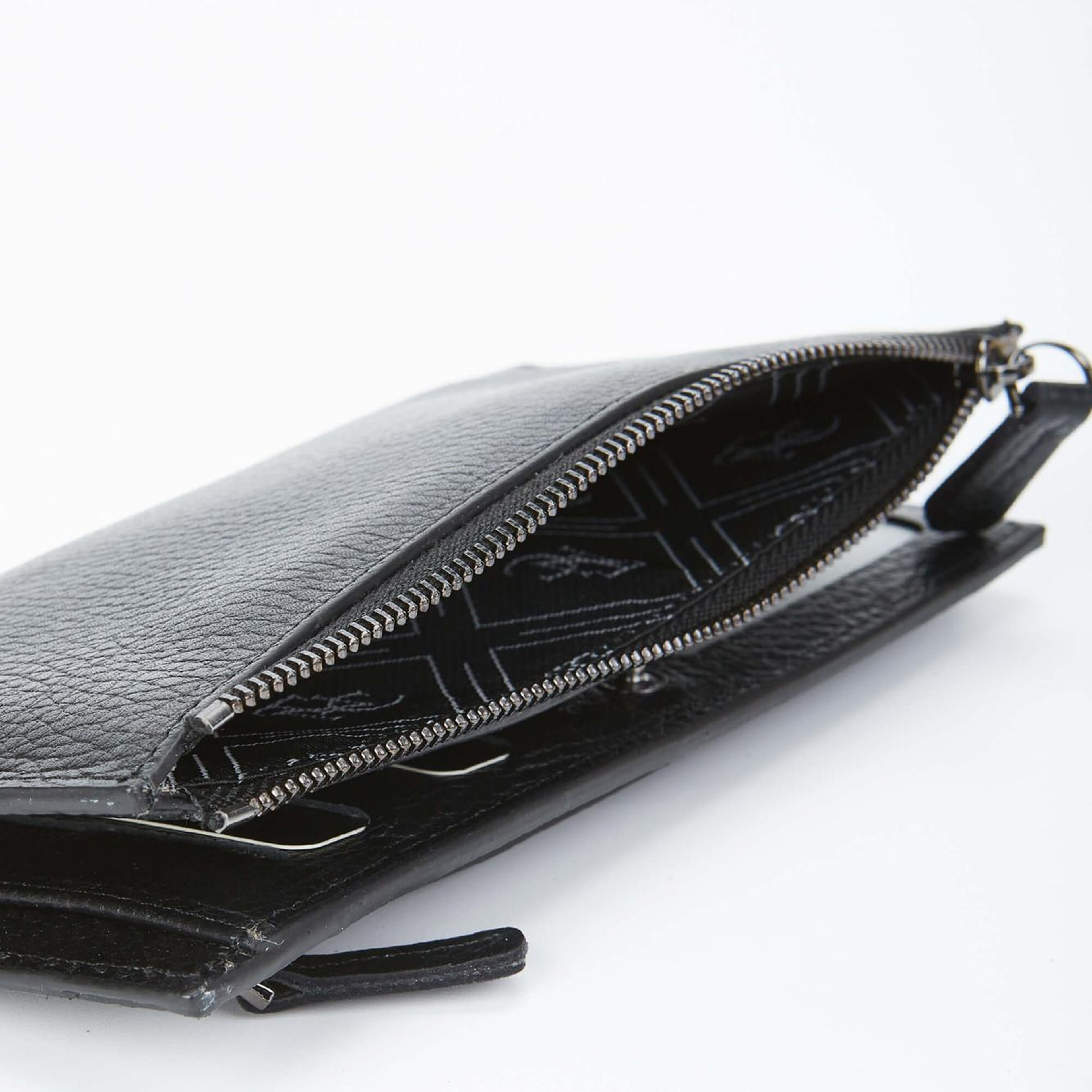 Tamer Tanca Erkek Hakiki Deri Siyah Floter El Çantası