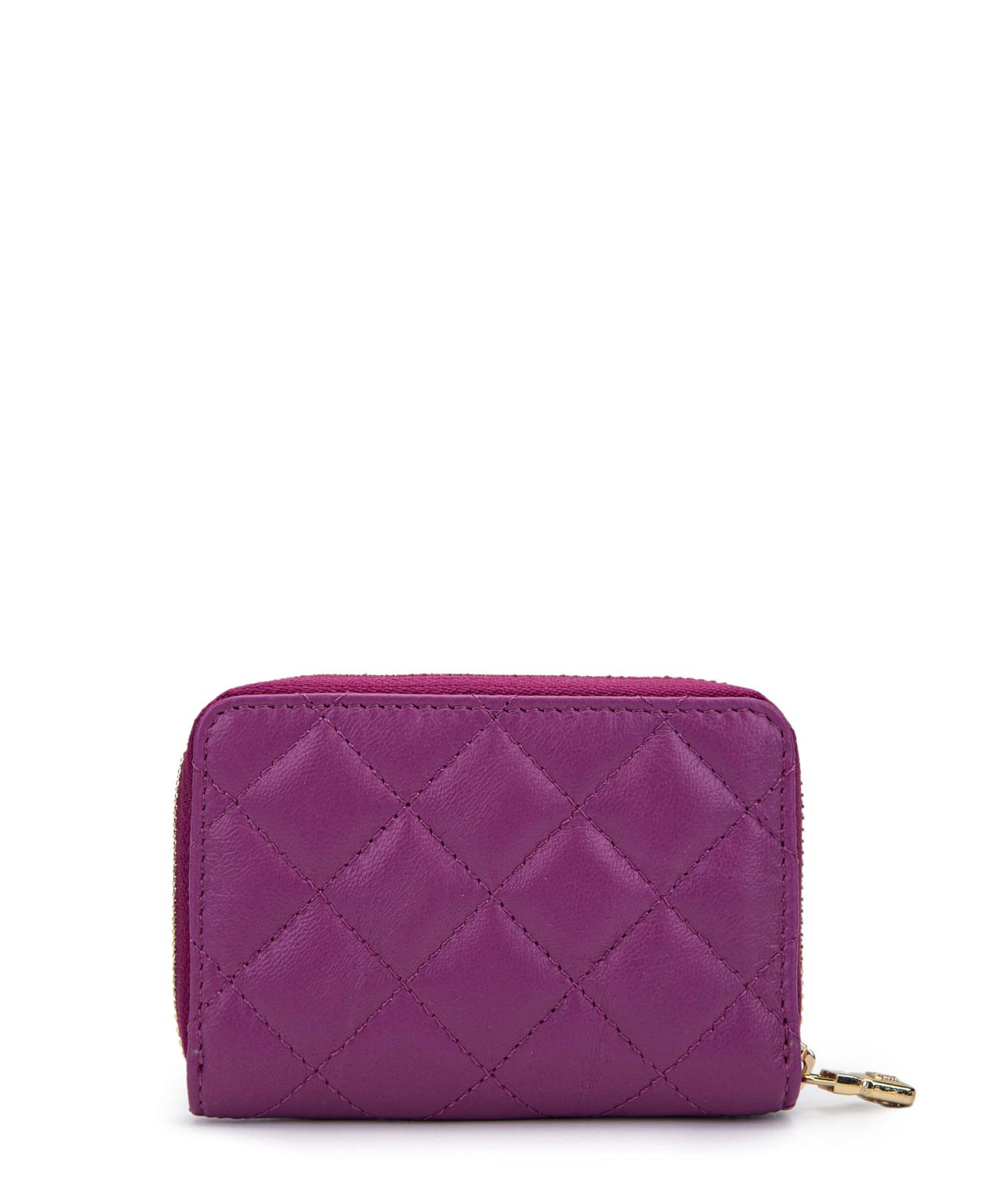 Tamer Tanca Unisex Hakiki Deri Mor Cüzdan Cuzdan