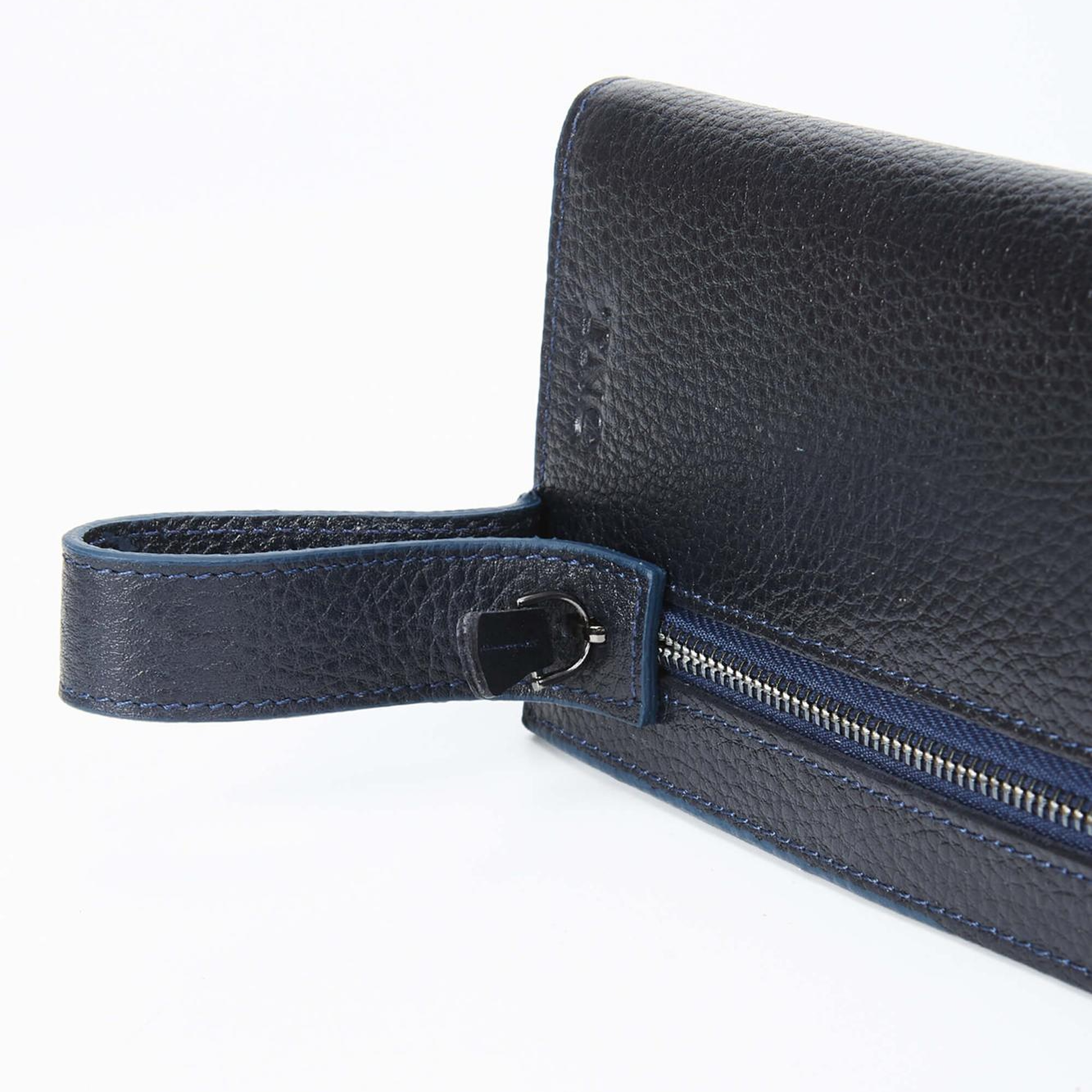 Tamer Tanca Erkek Hakiki Deri Lacivert El Çantası