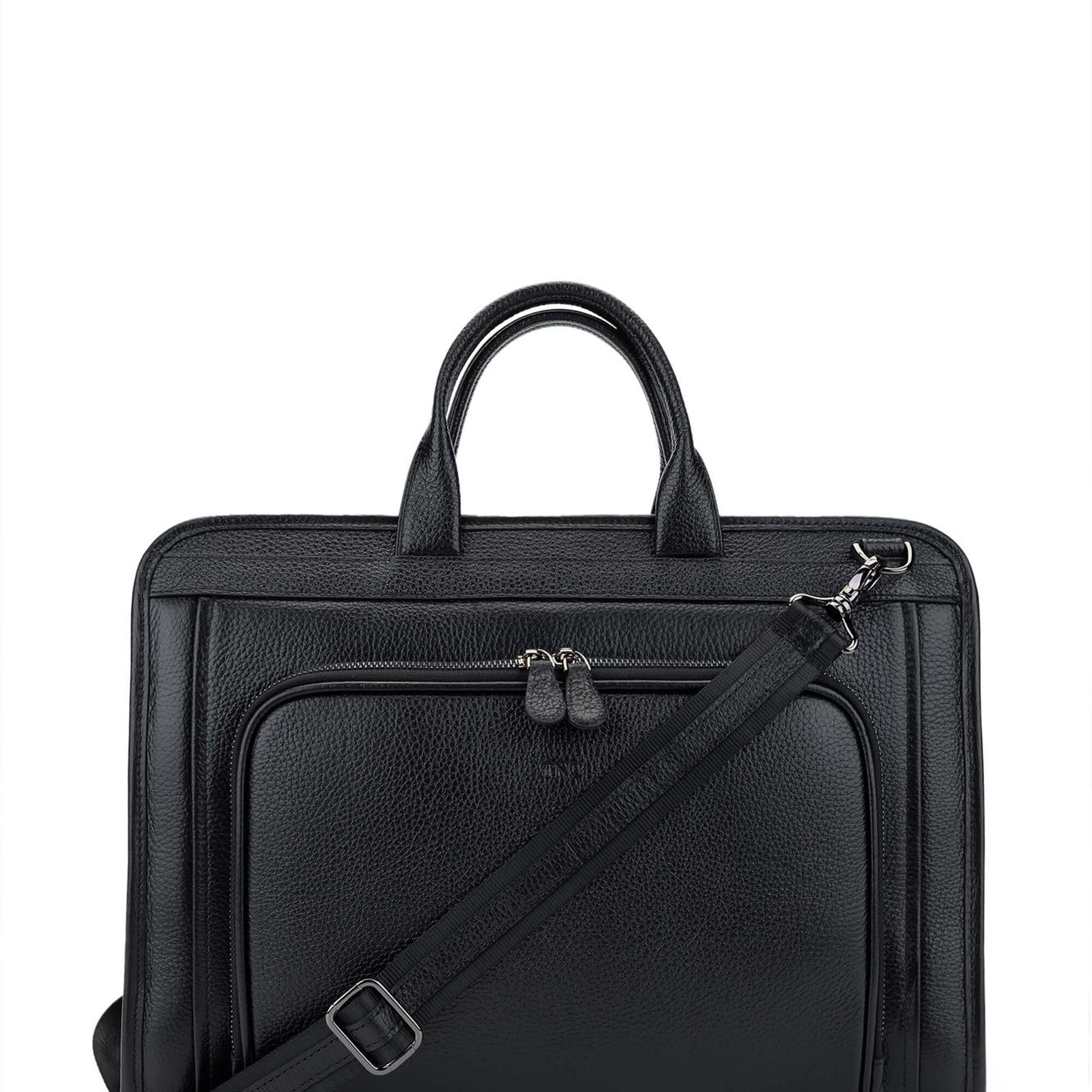 Tamer Tanca Erkek Hakiki Deri Siyah Floter Evrak Çantası