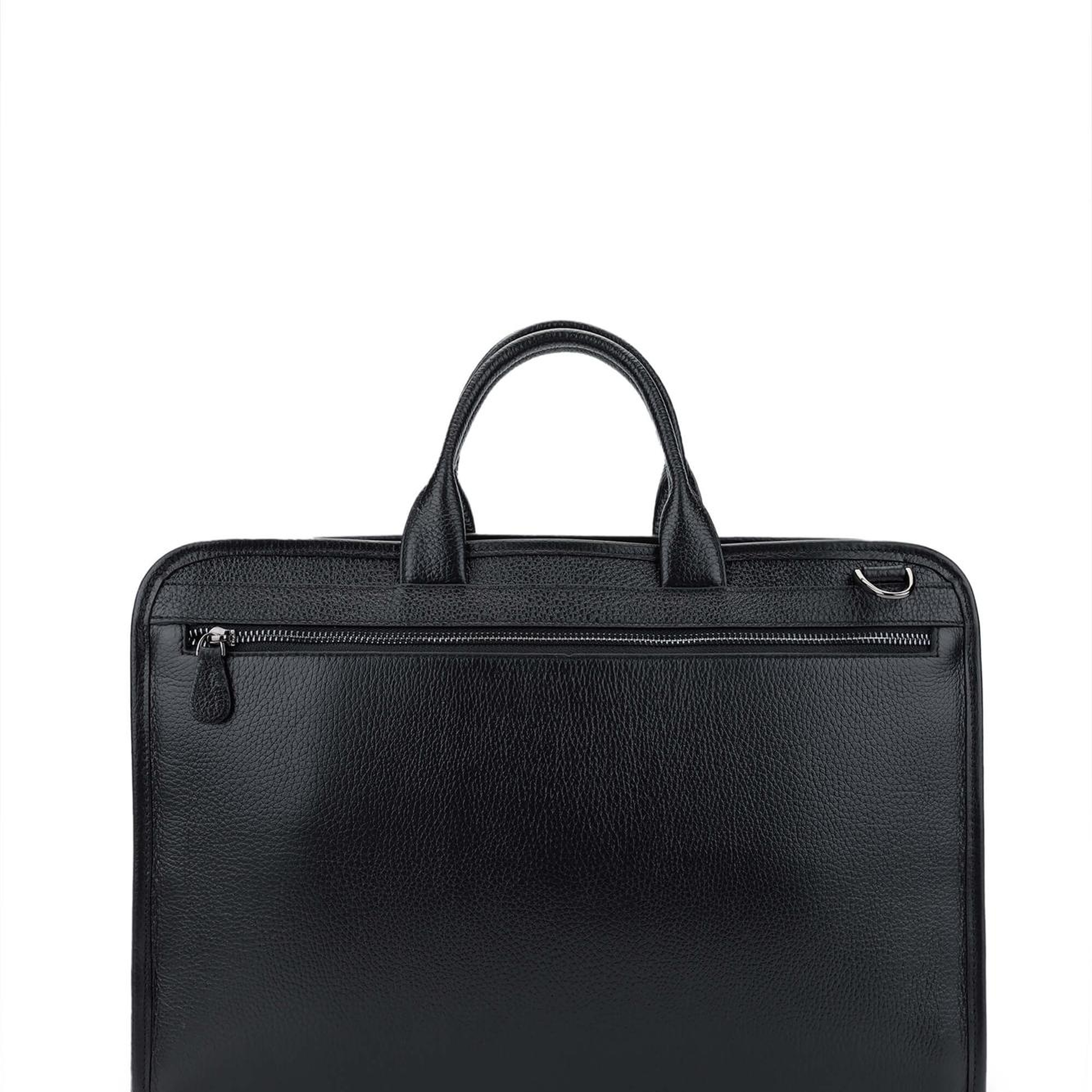 Tamer Tanca Erkek Hakiki Deri Siyah Floter Evrak Çantası