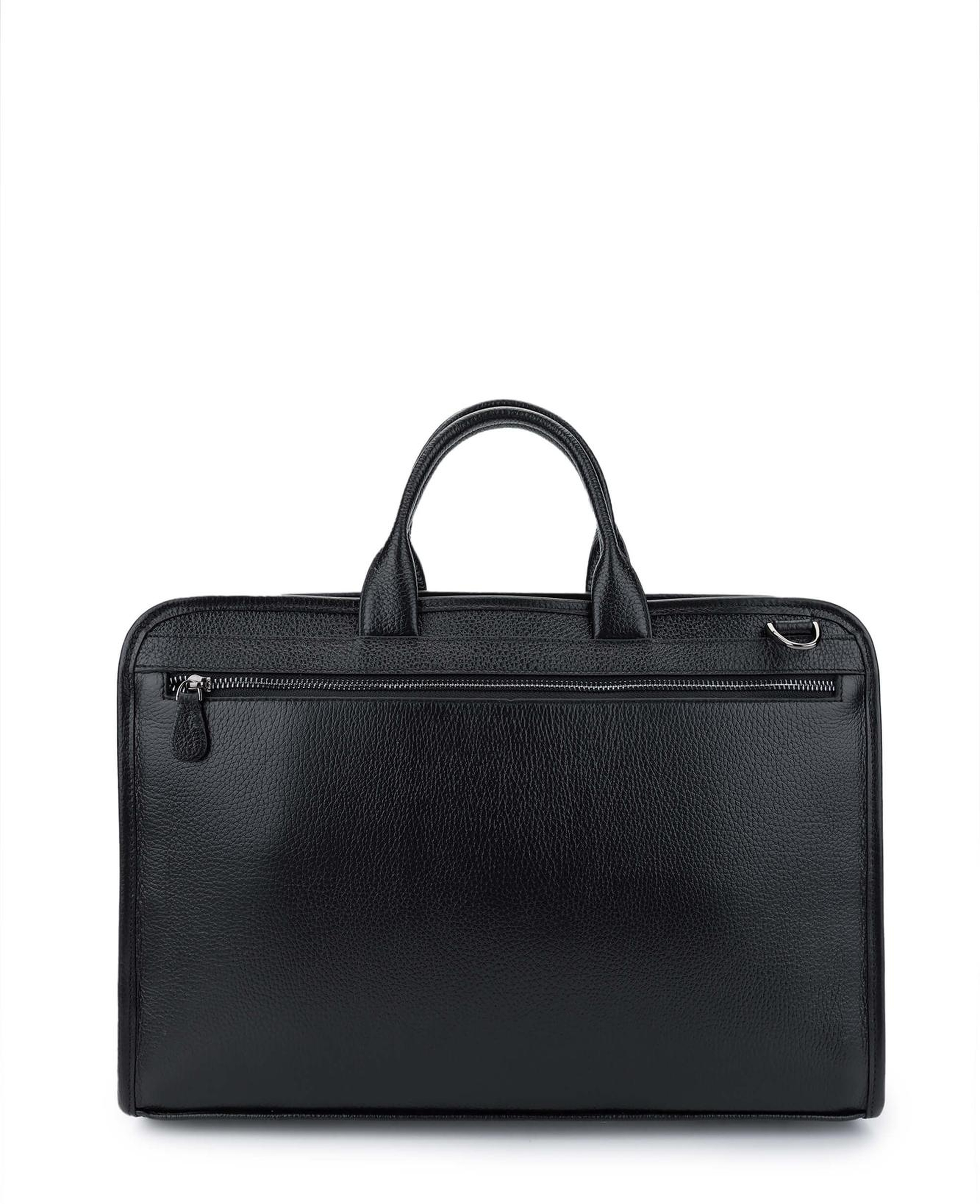 Tamer Tanca Erkek Hakiki Deri Siyah Floter Evrak Çantası