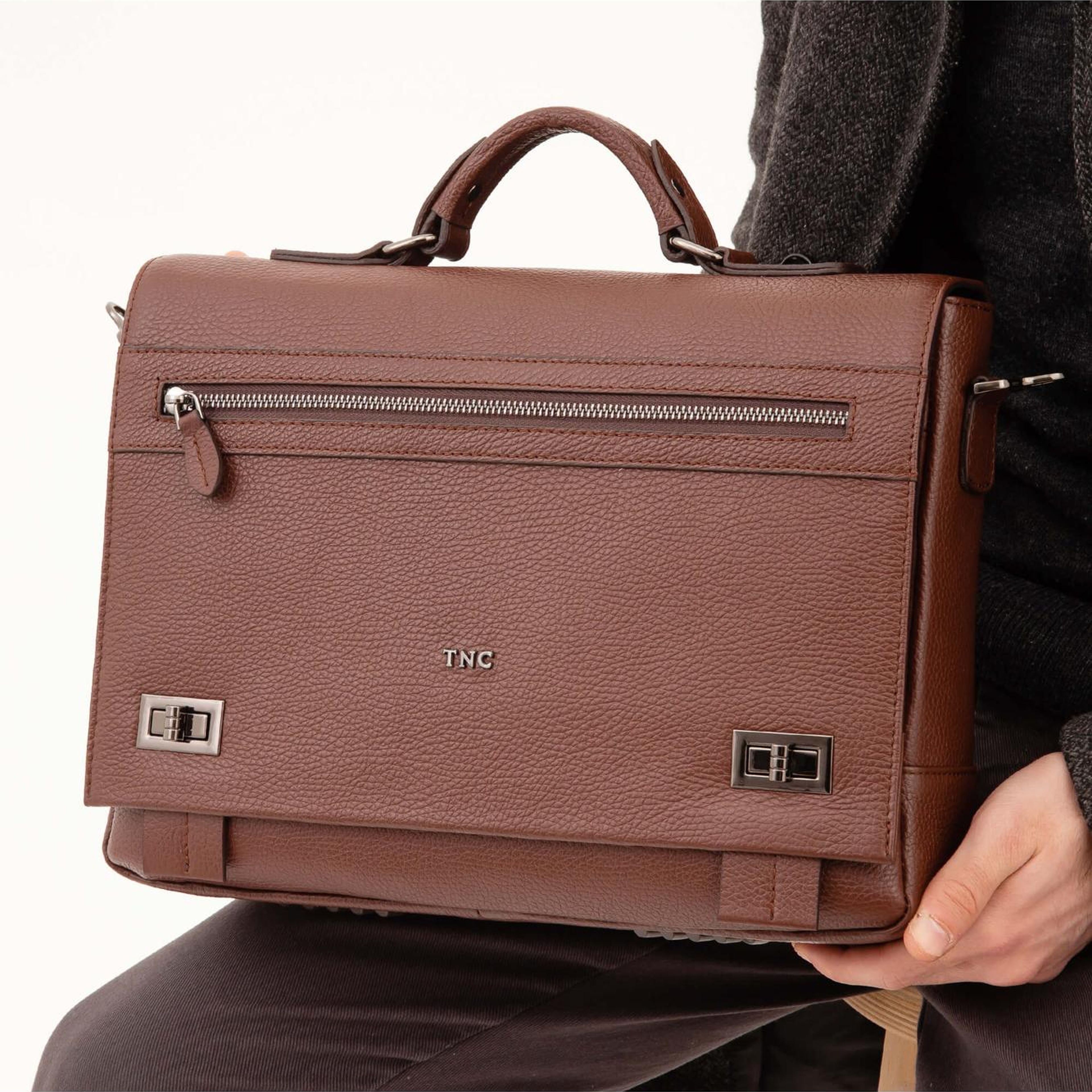 Tamer Tanca Erkek Hakiki Deri Taba Evrak Çantası