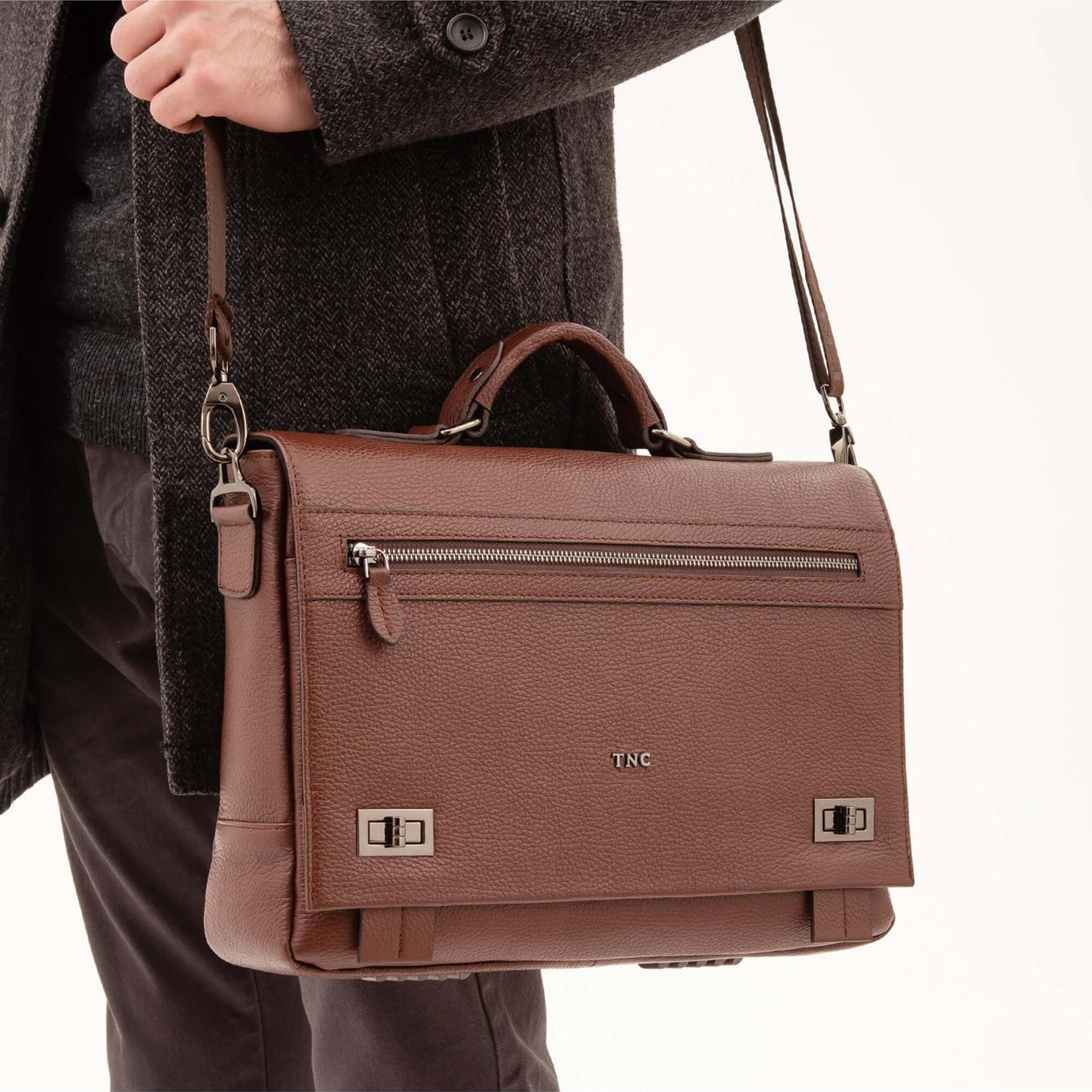 Tamer Tanca Erkek Hakiki Deri Taba Evrak Çantası